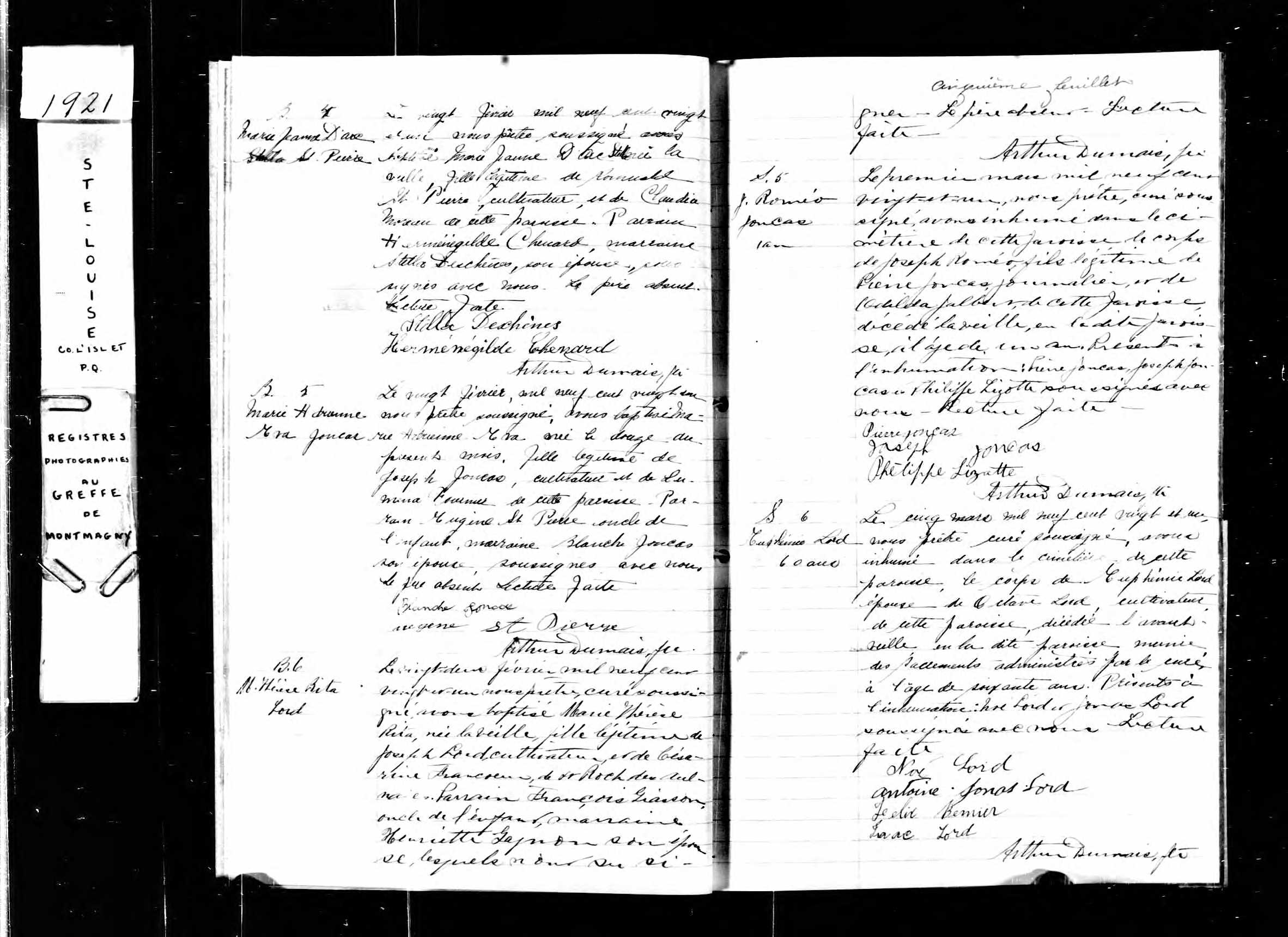 Acte de sépulture