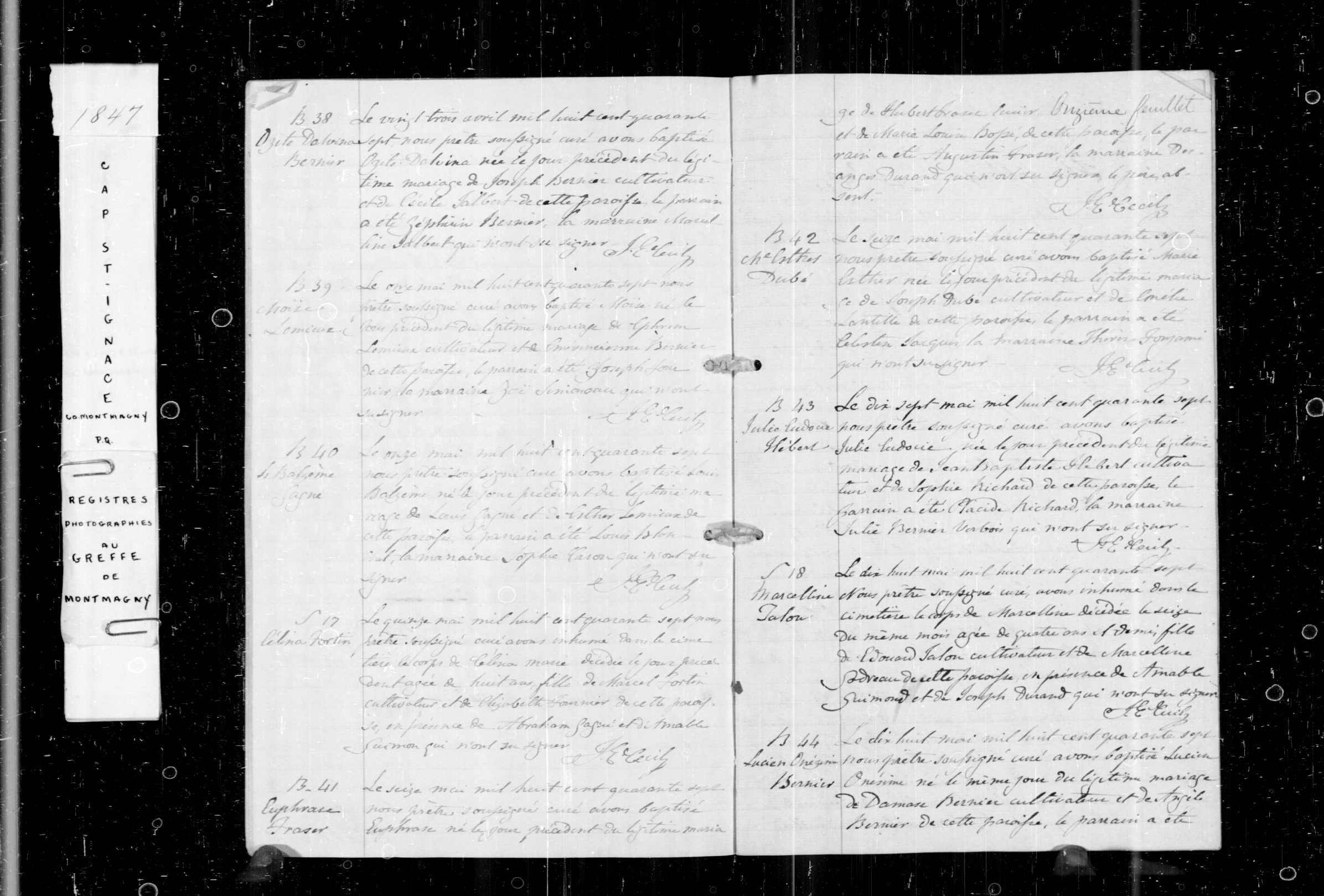 Acte de baptême Acte de baptême