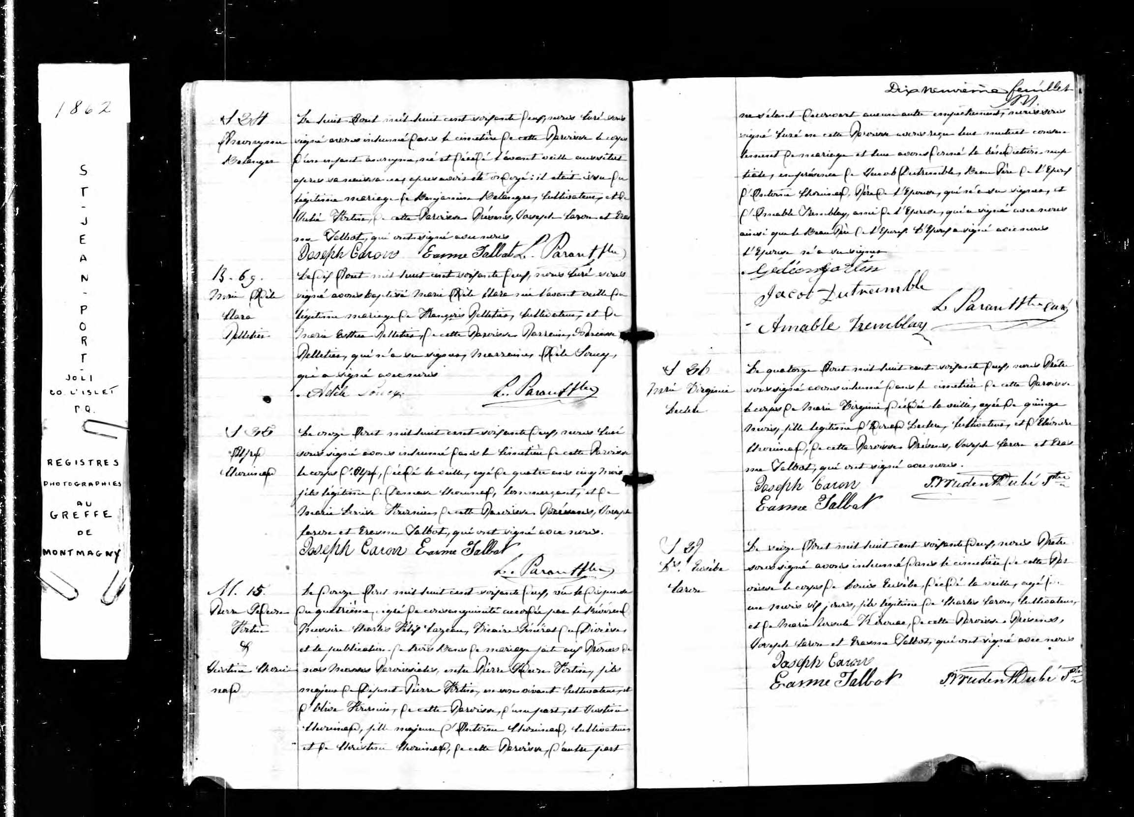 Acte de sépulture