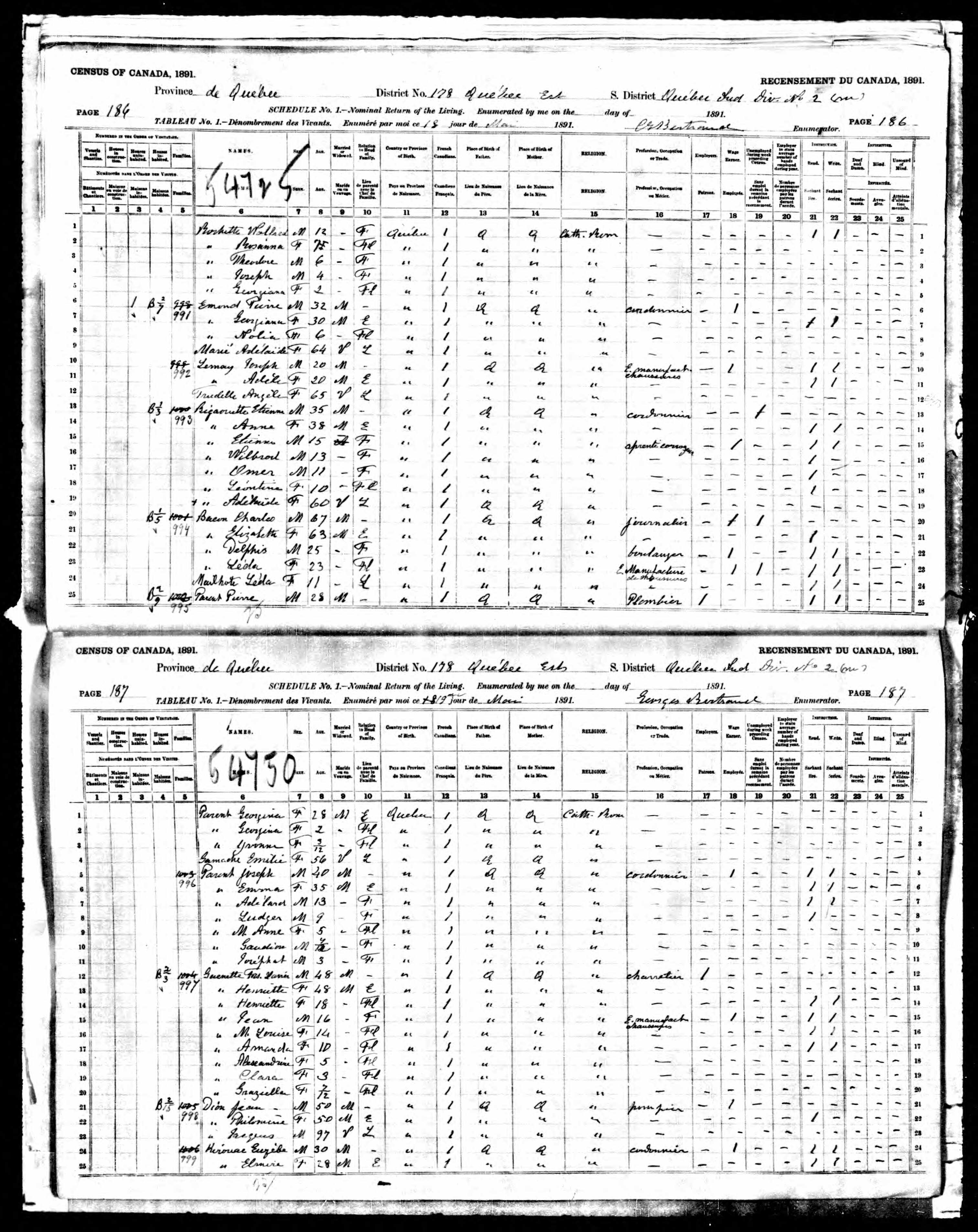 Recensement canadien 1891