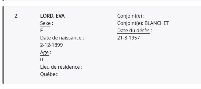 Mention du décès