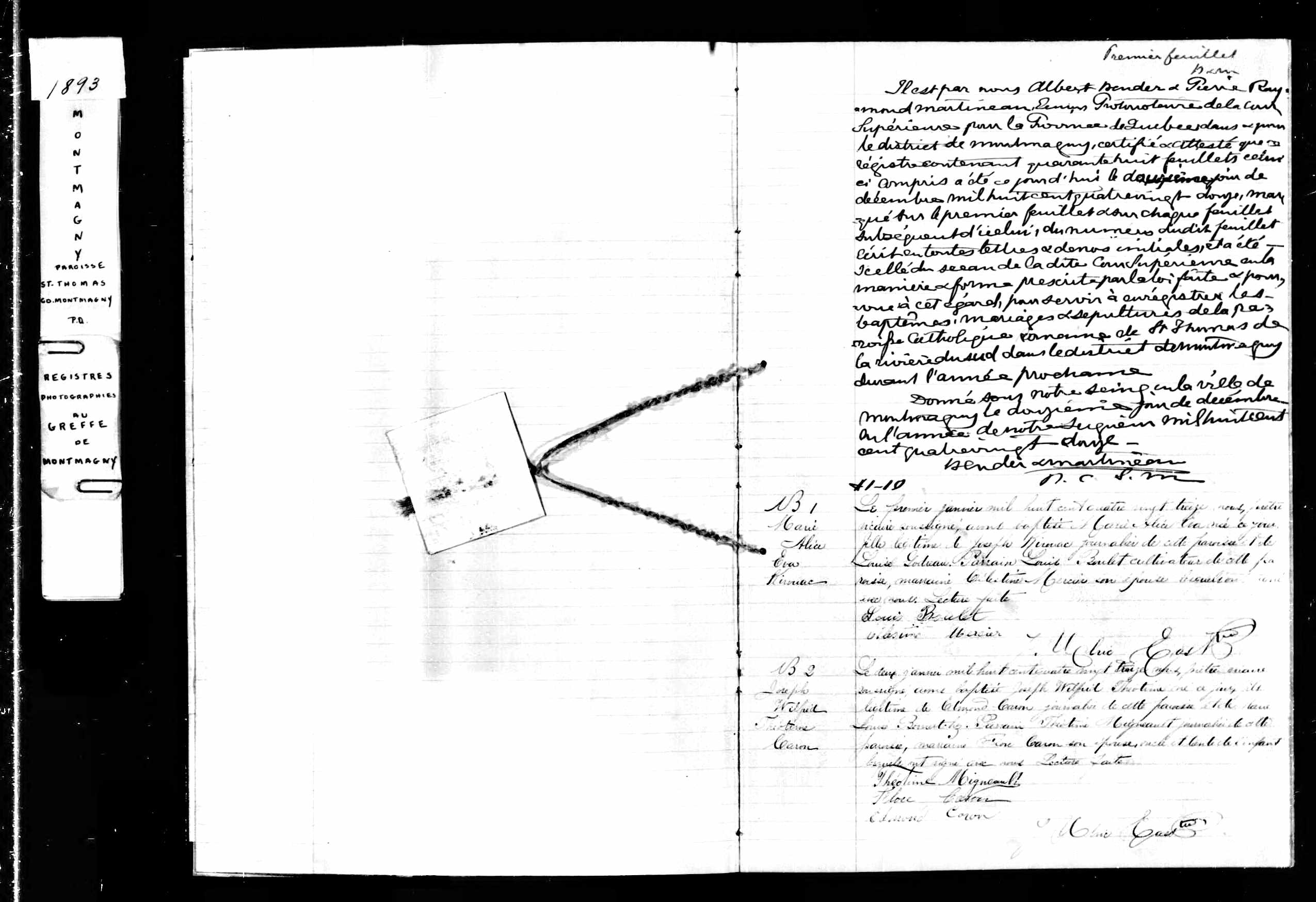 Acte de baptême