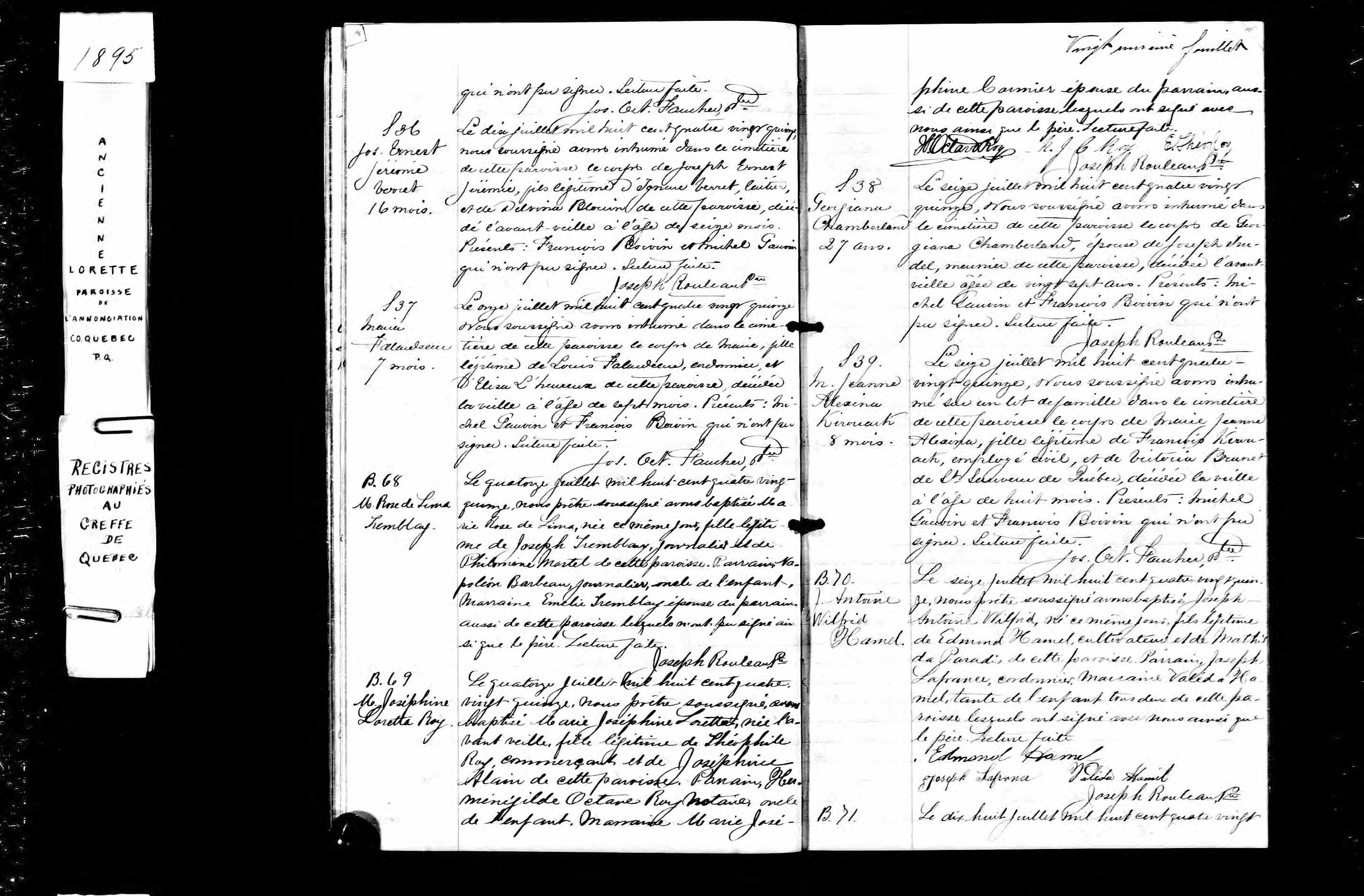 Acte de sépulture