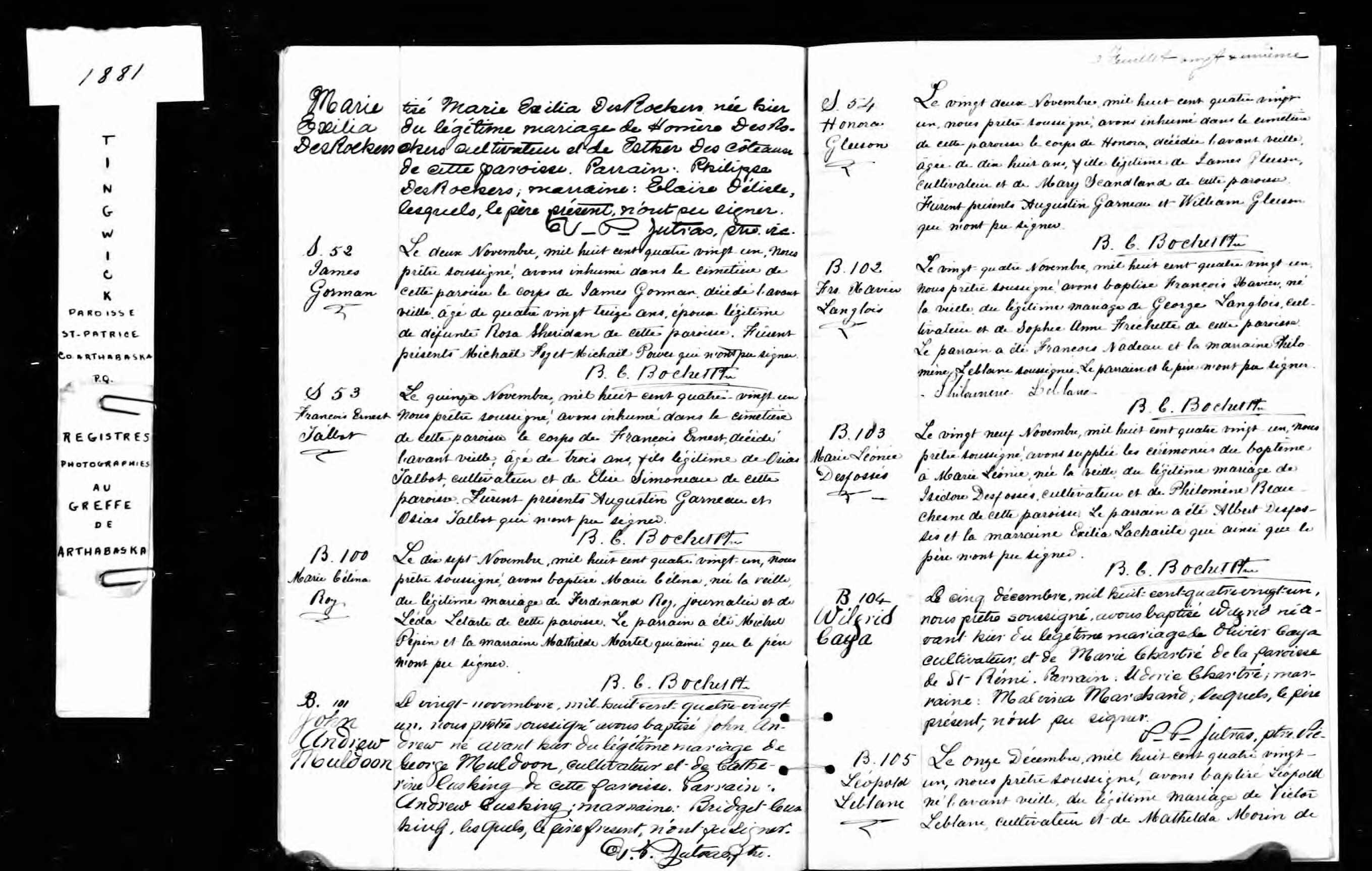 Acte de baptême