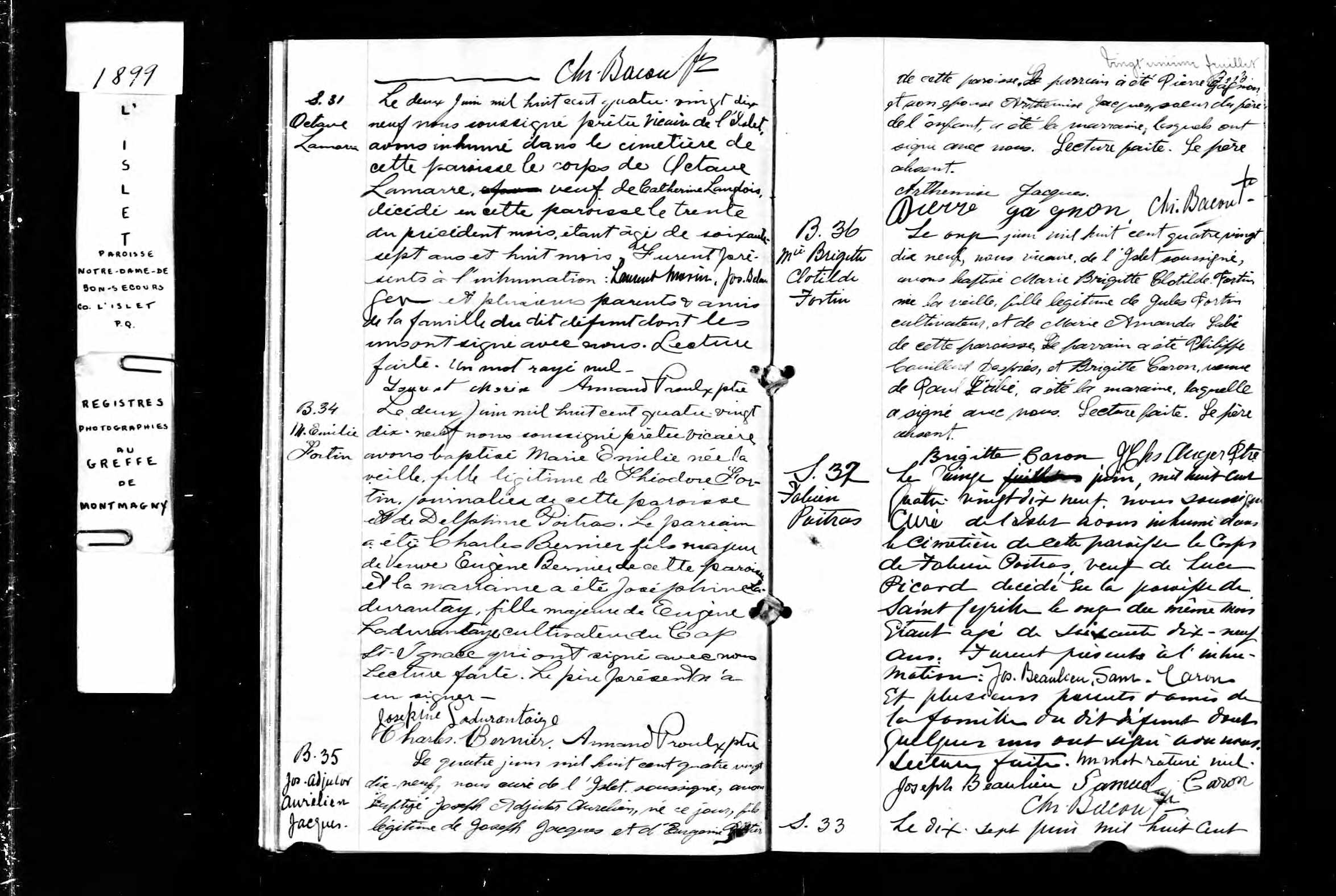 Acte de sépulture