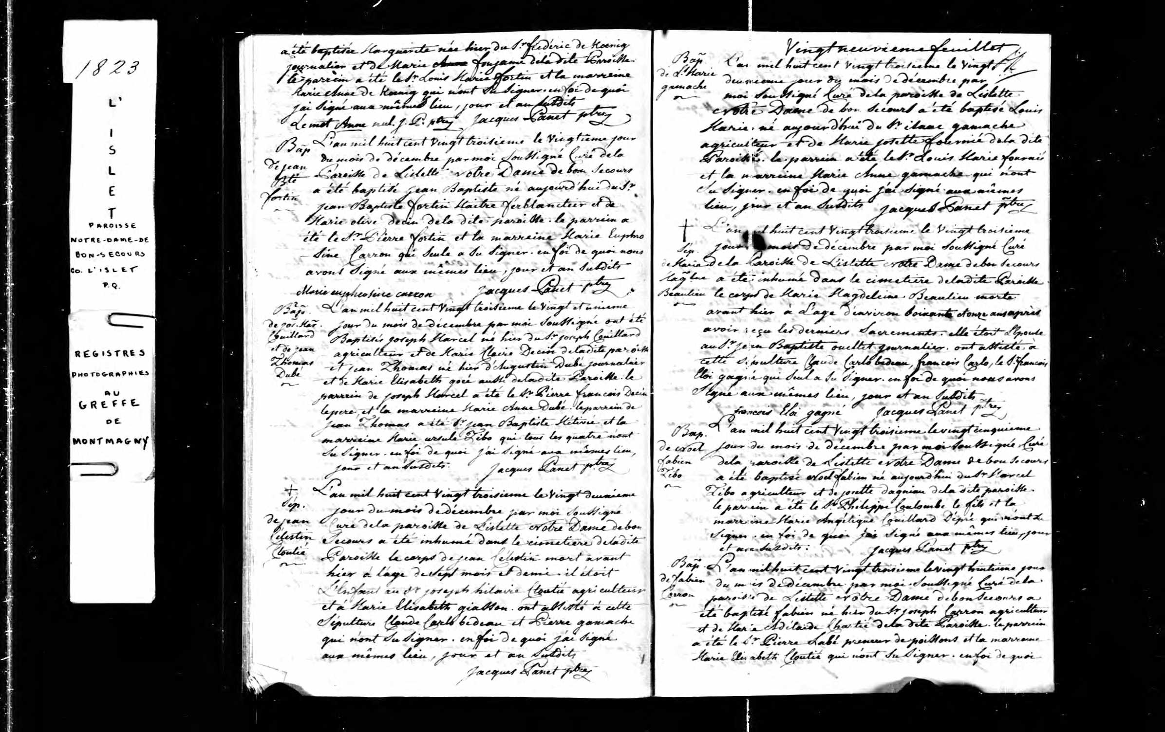 Acte de baptême Acte de baptême