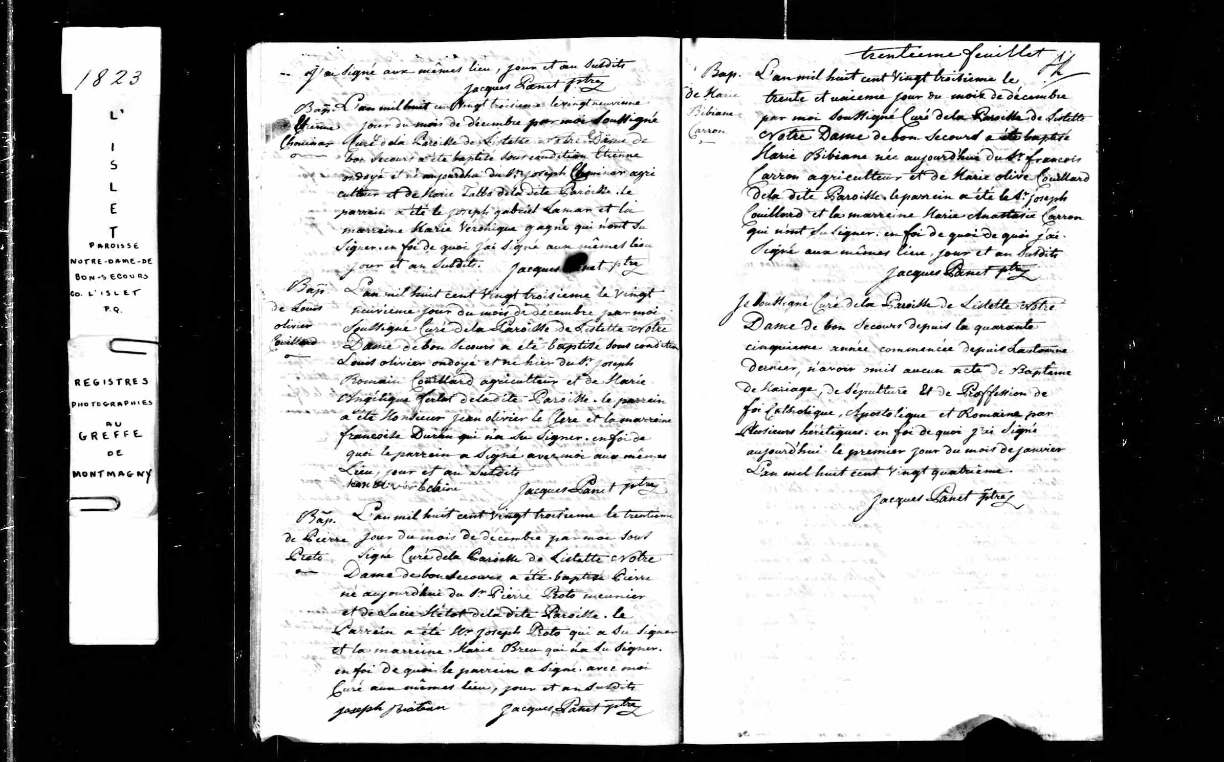 Acte de baptême Acte de baptême