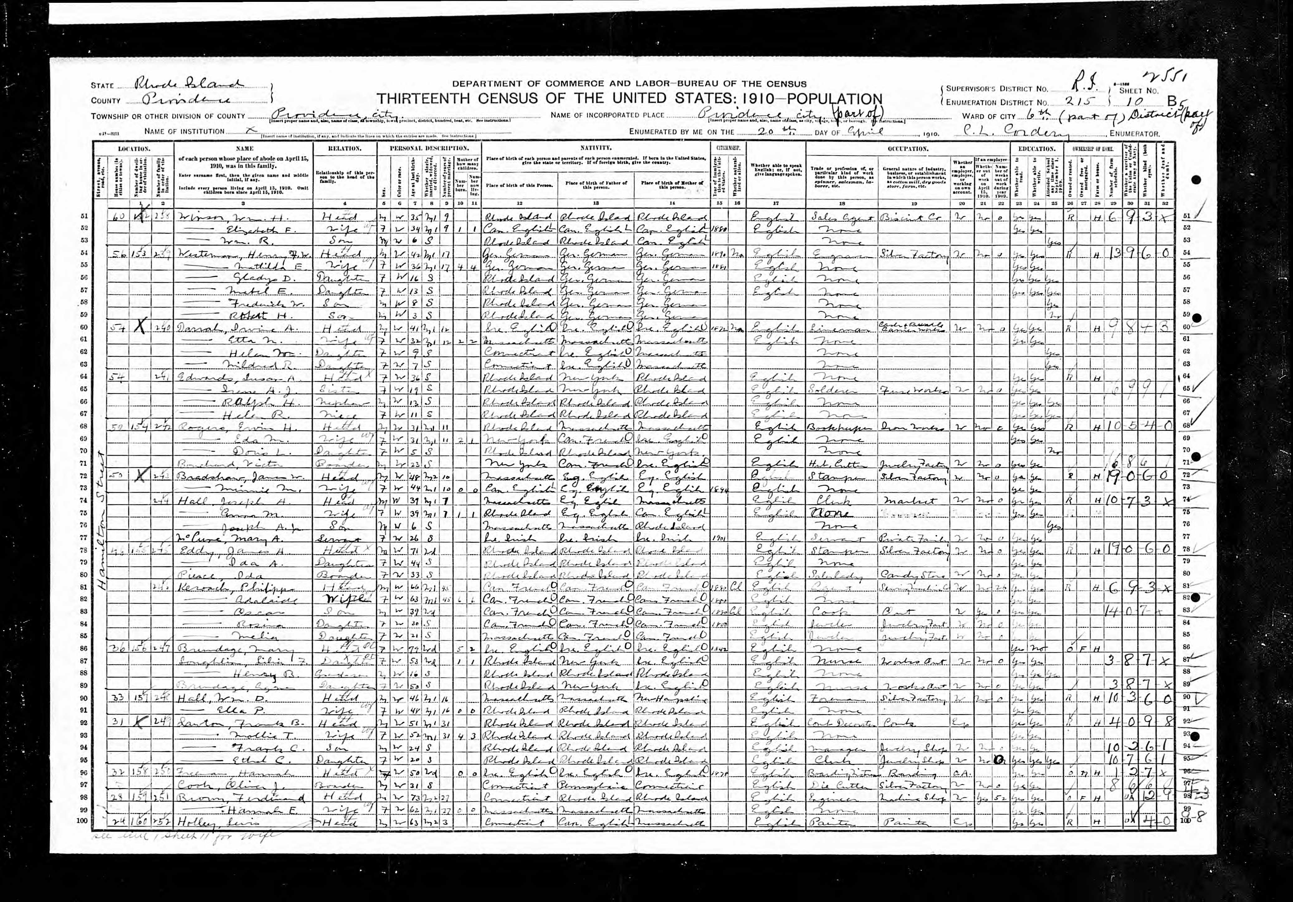 Recensement fédéral américain 1910