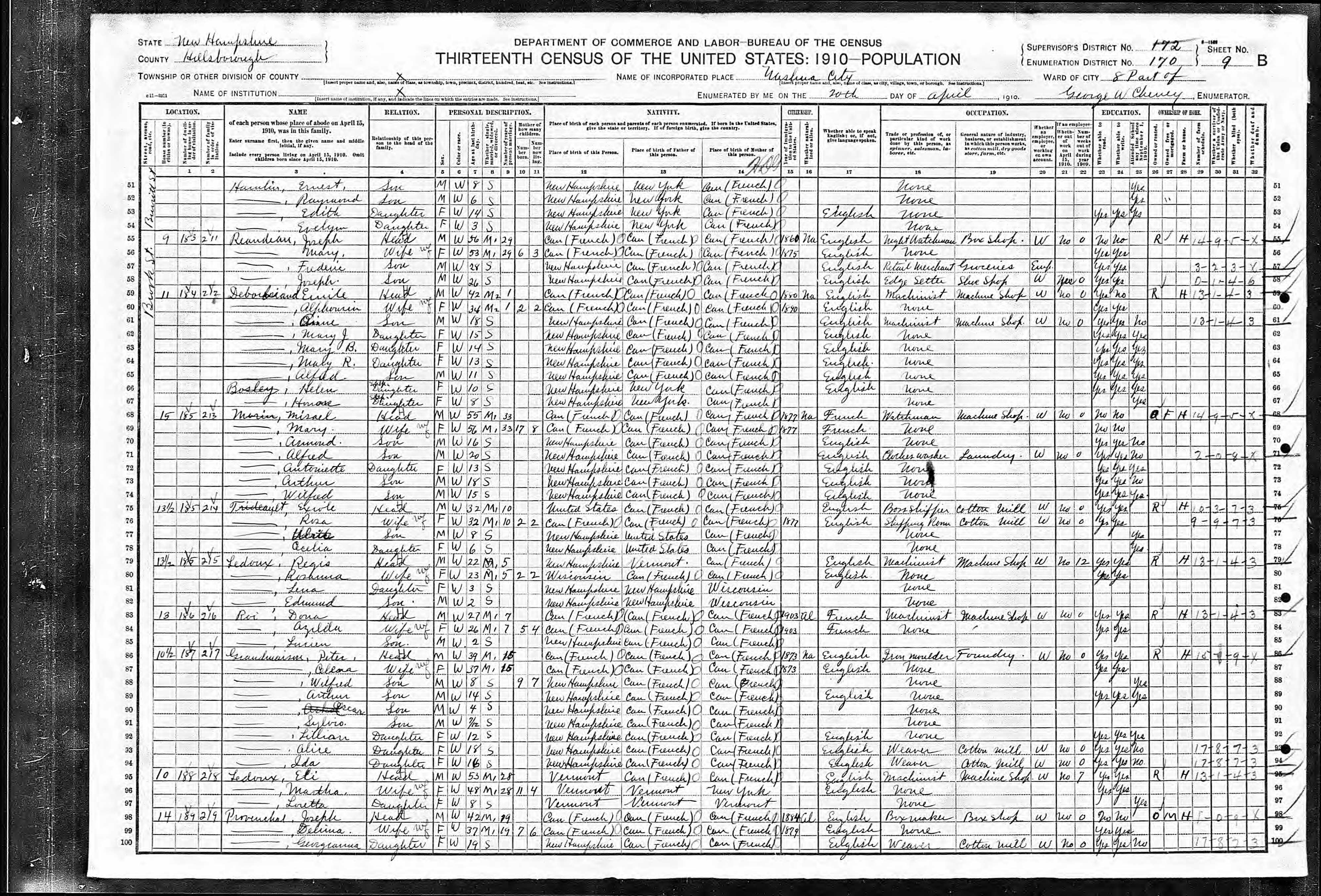 Recensement fédéral américain 1910