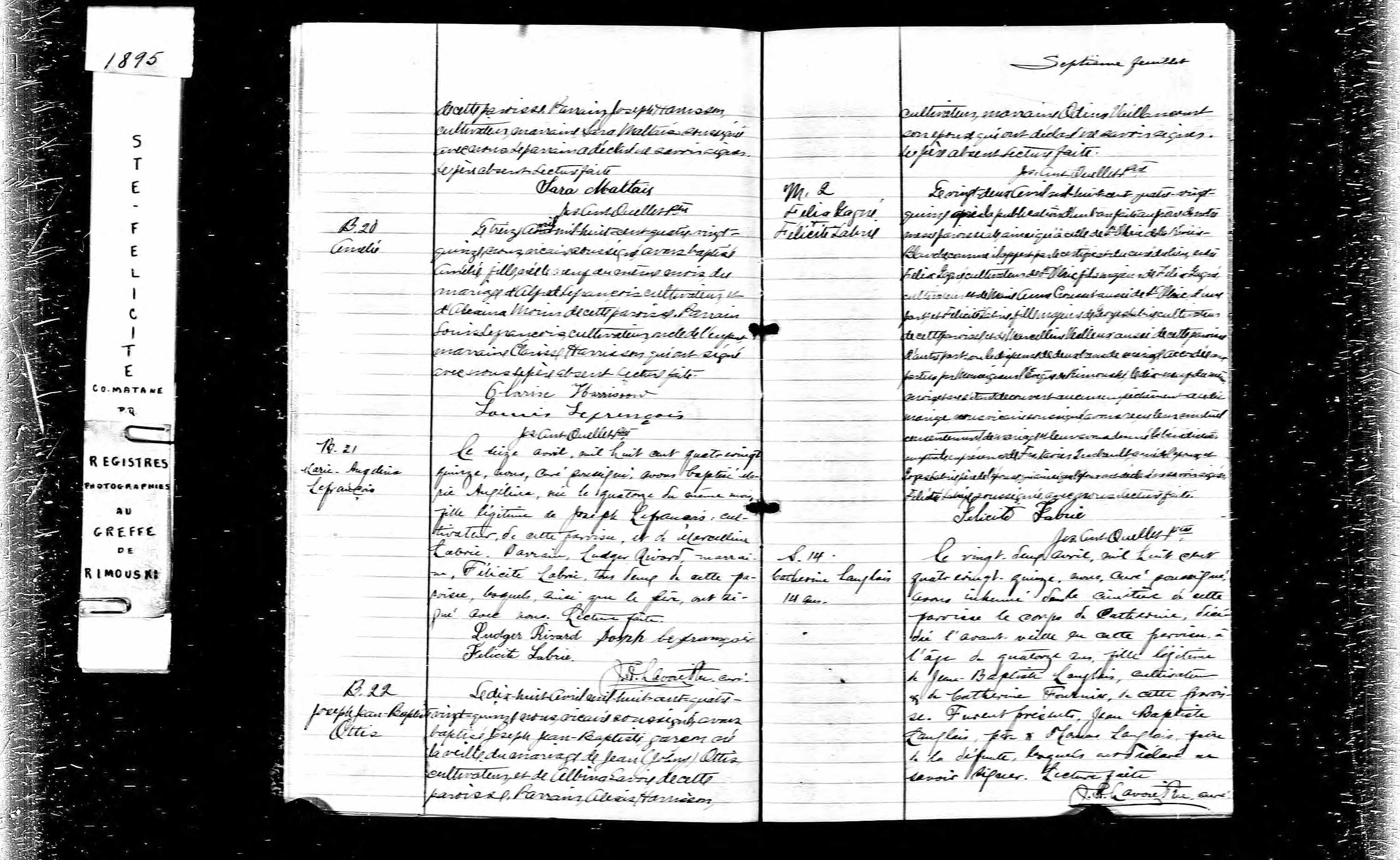 Acte de mariage en premières noces