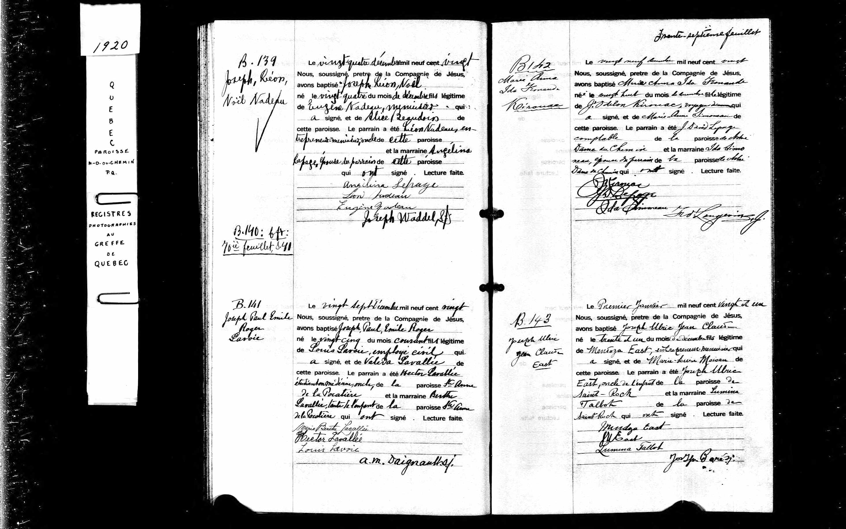 Acte de baptême