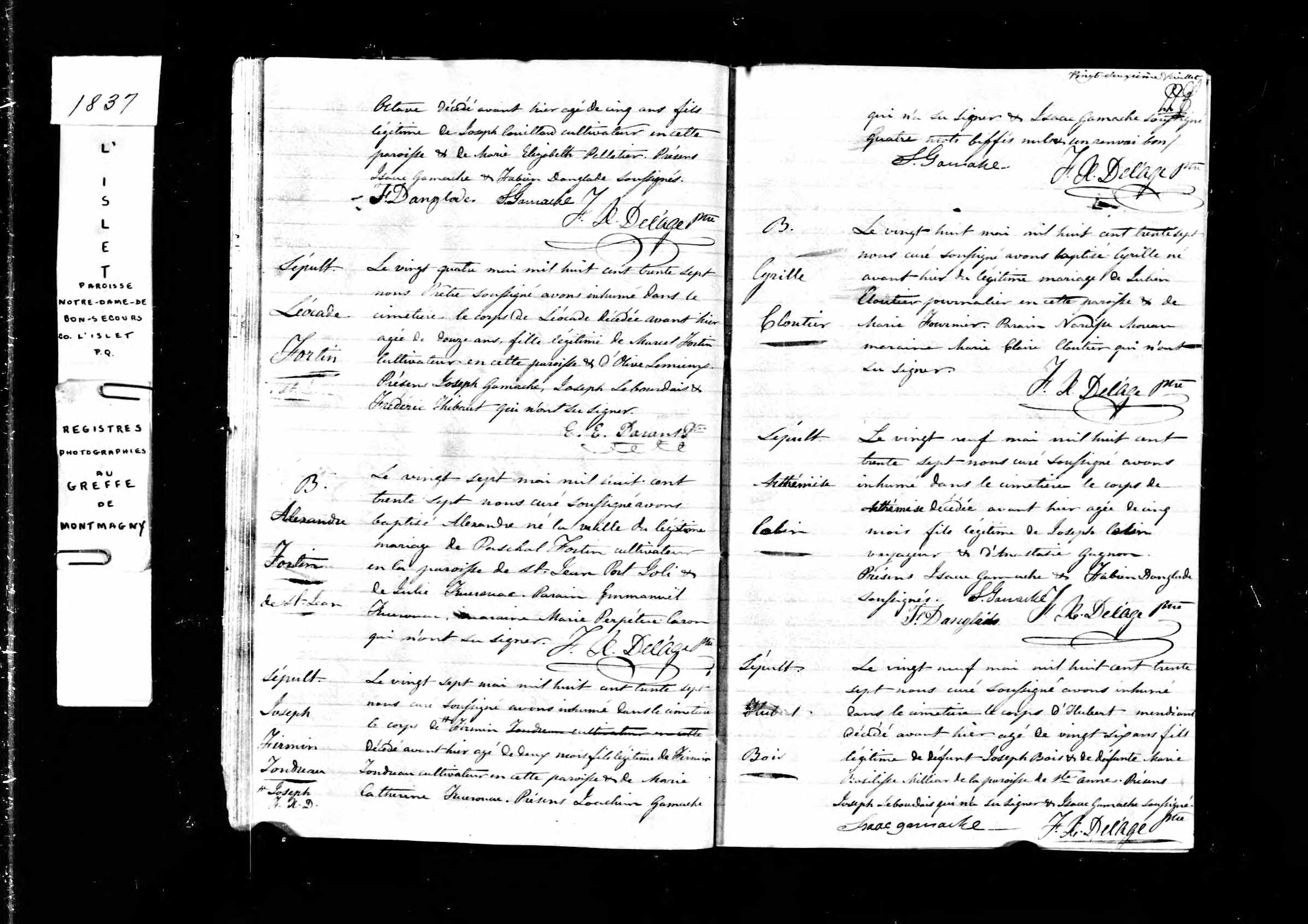 Acte de sépulture