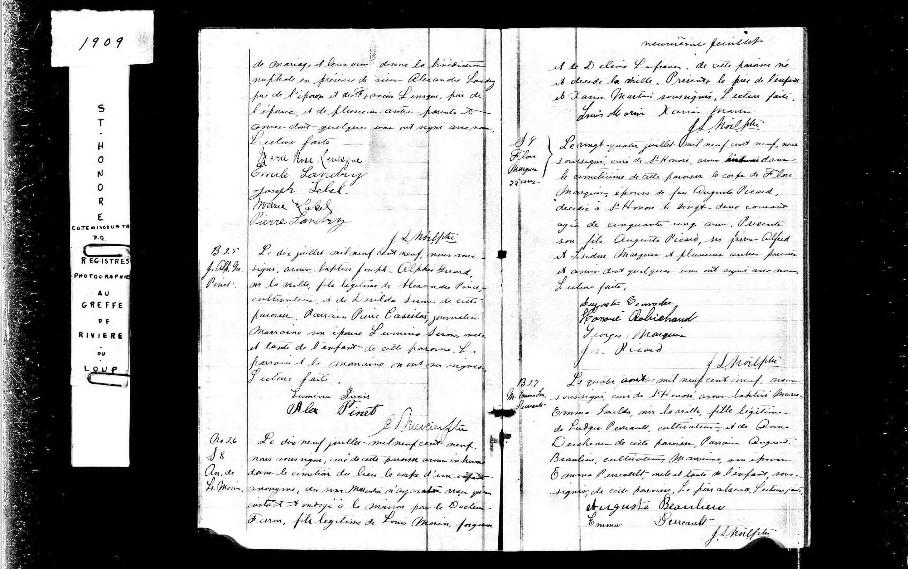 Acte de sépulture