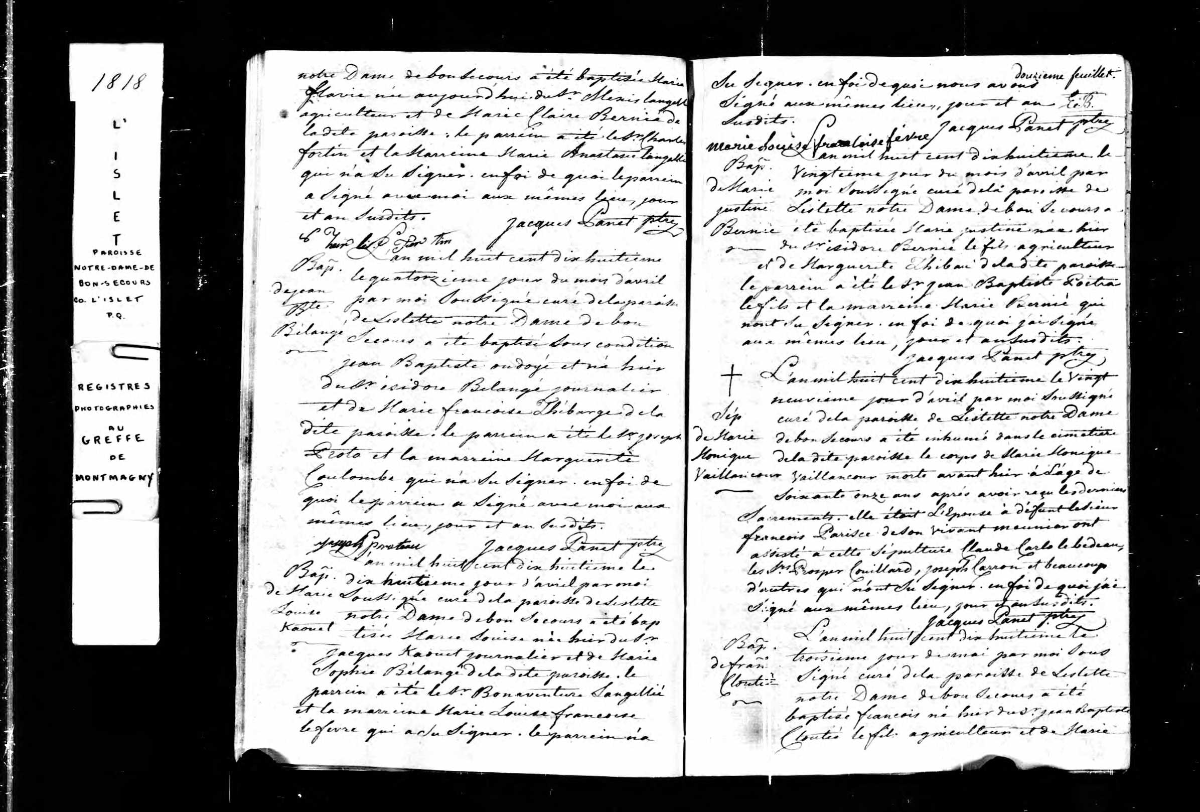 Acte de baptême Acte de baptême