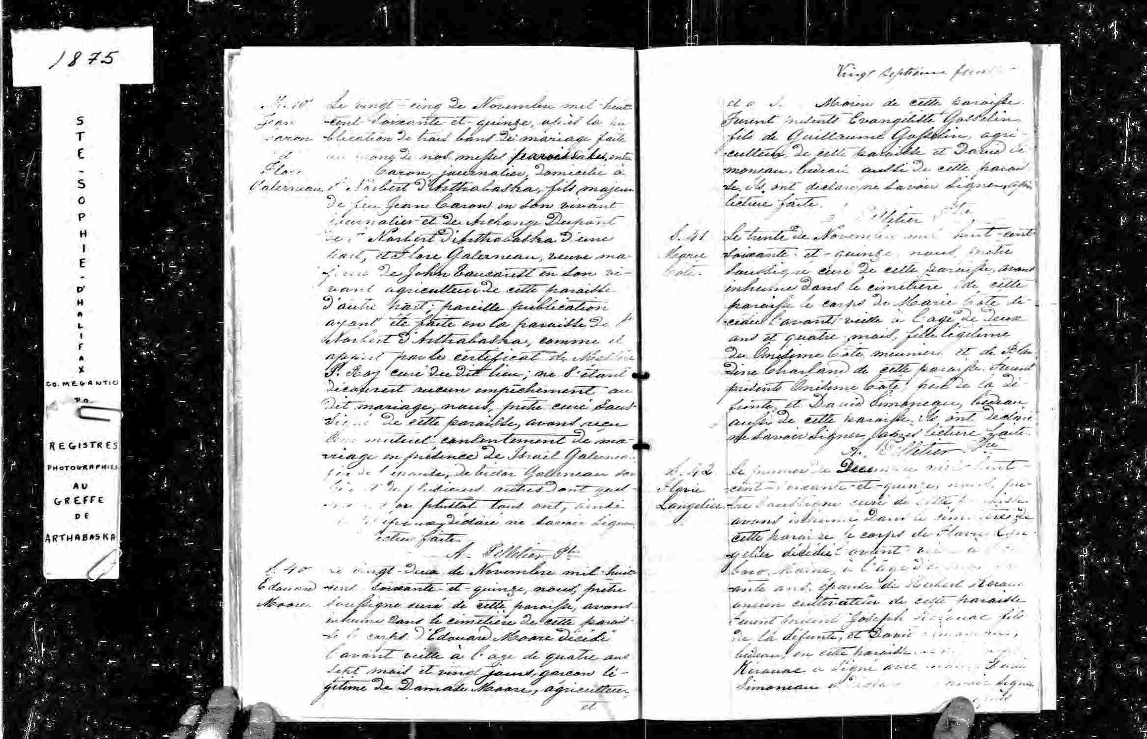Acte de sépulture