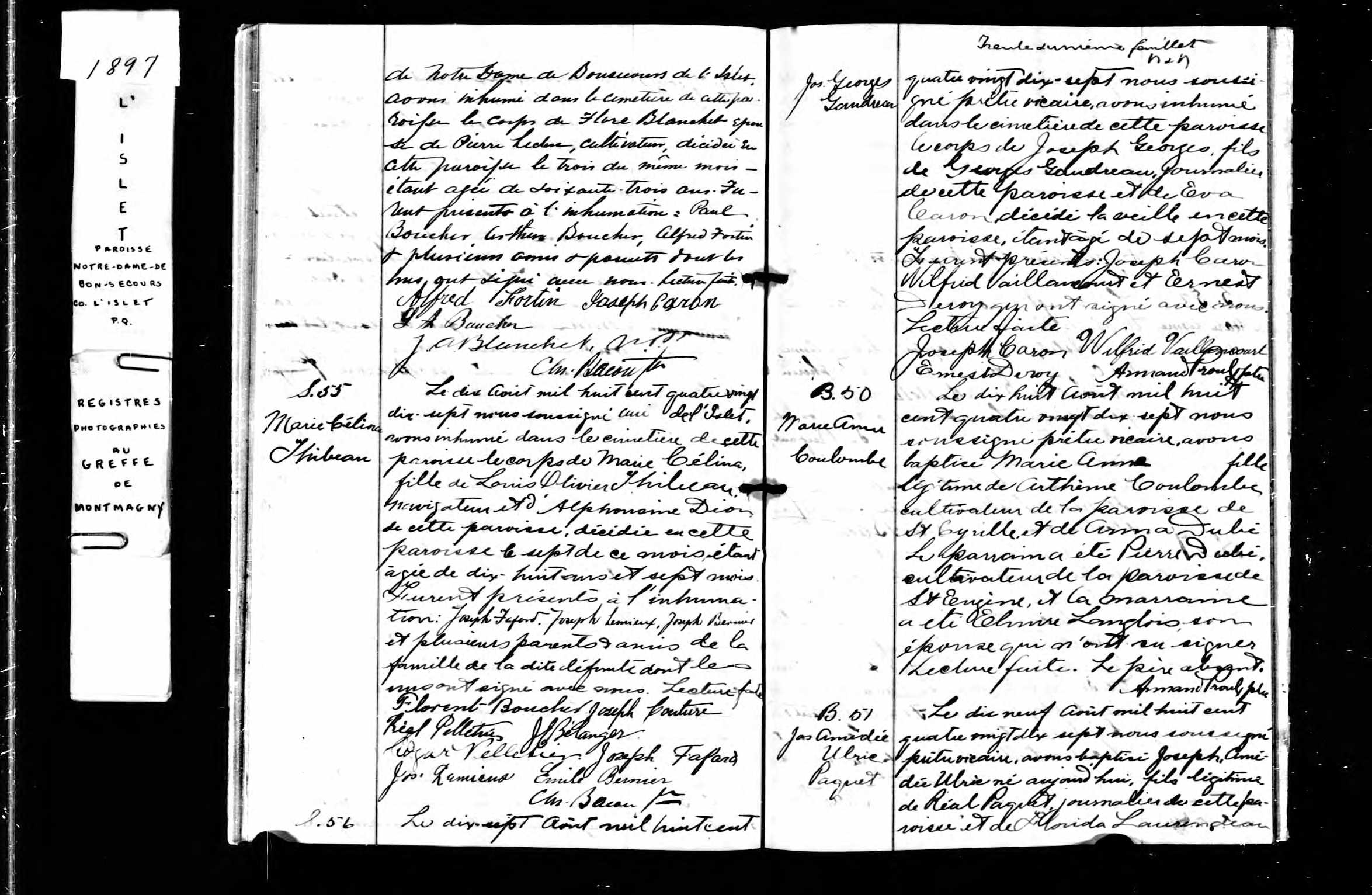  Acte de sépulture