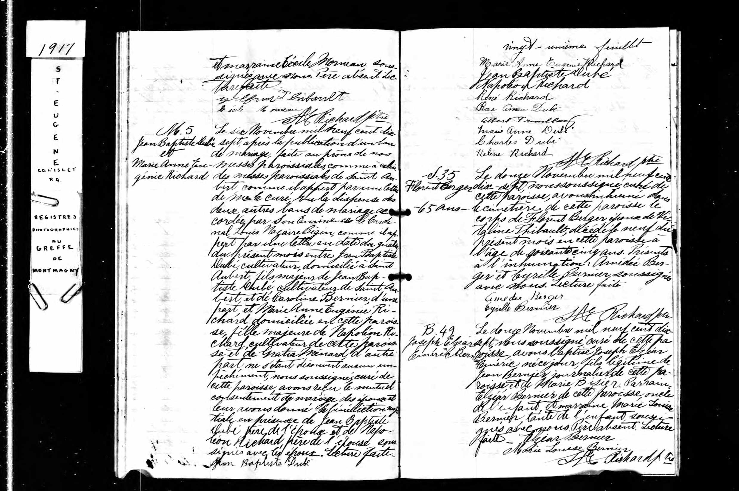Acte de sépulture