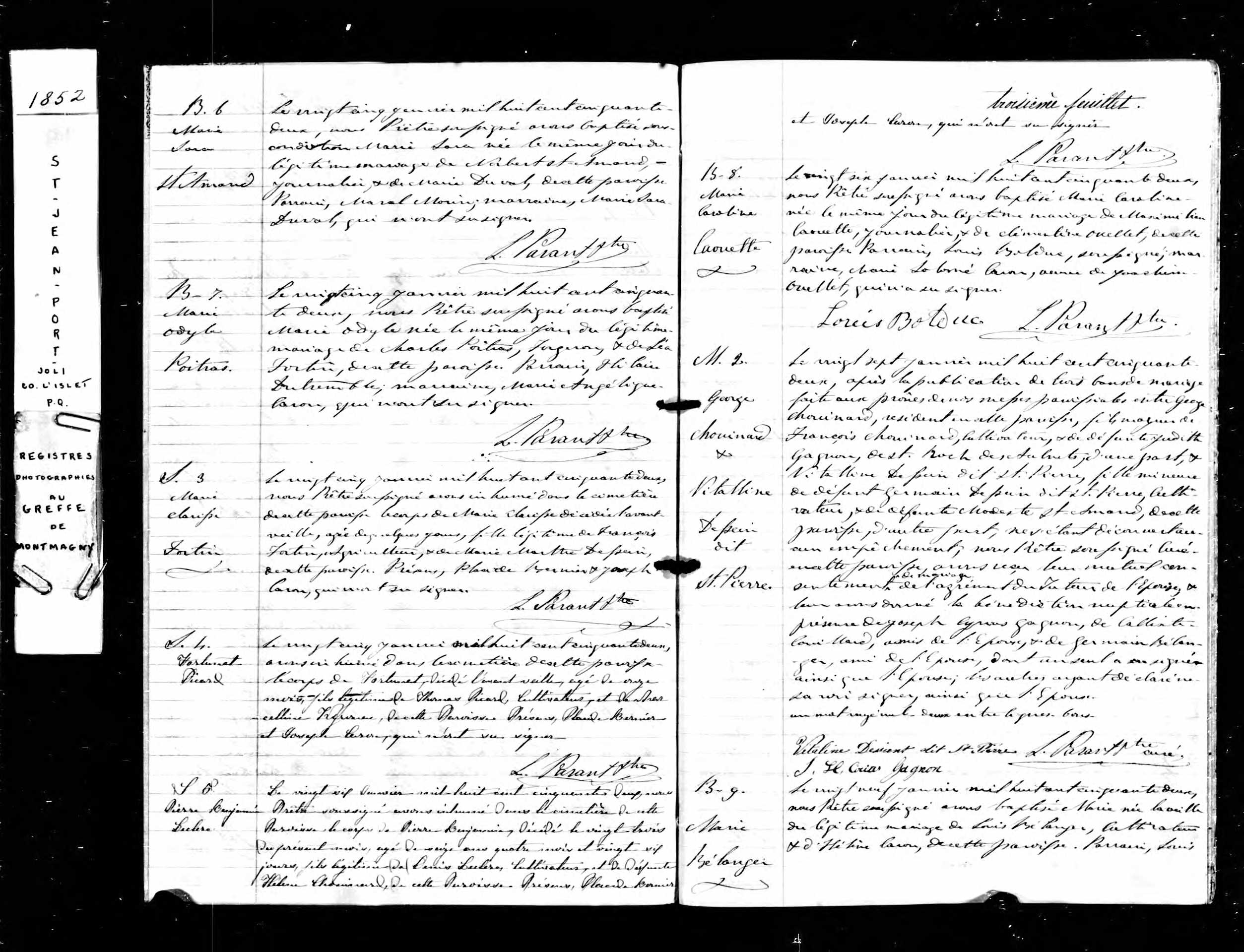 Acte de sépulture Acte de sépulture