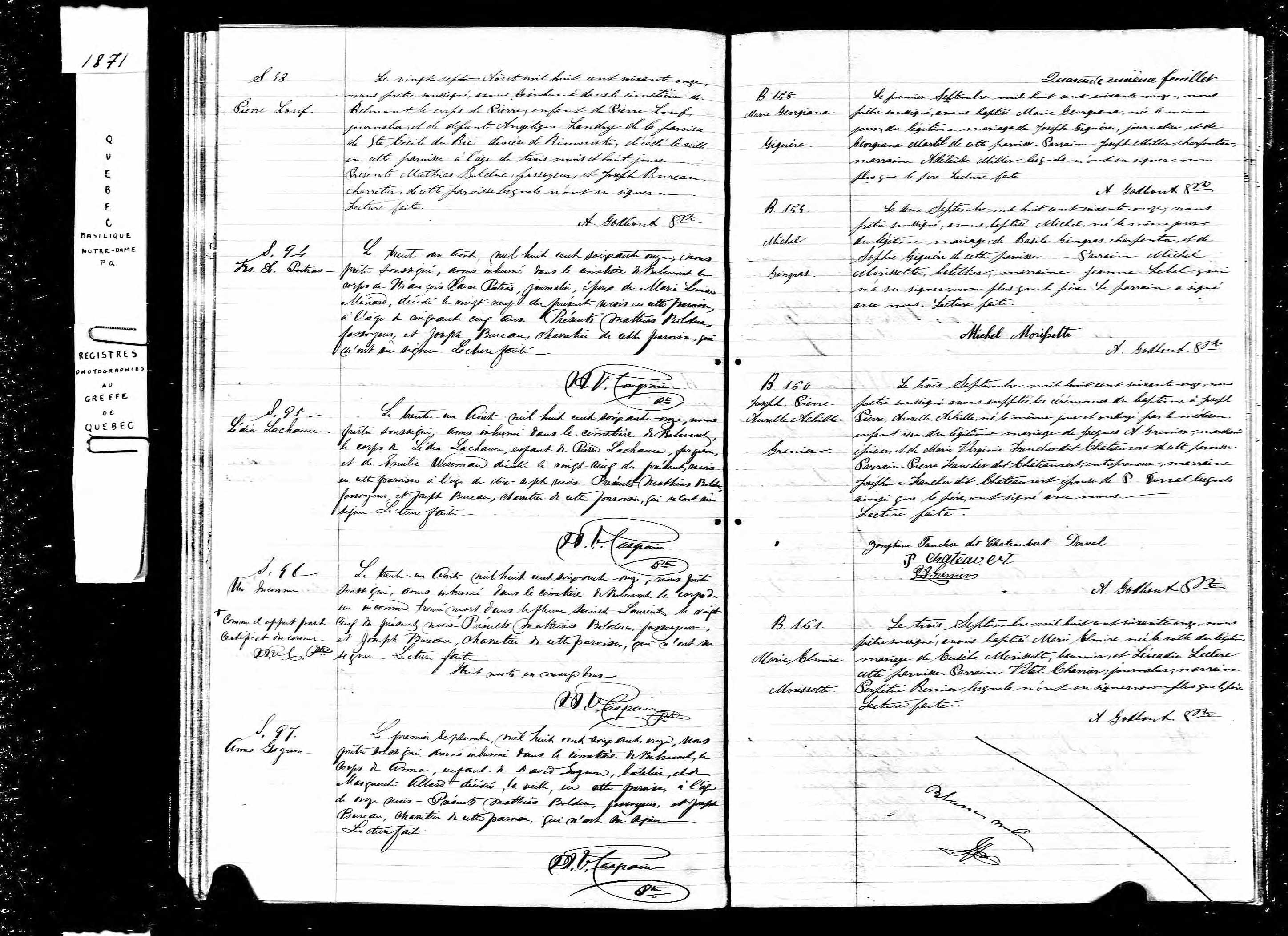 Acte de sépulture