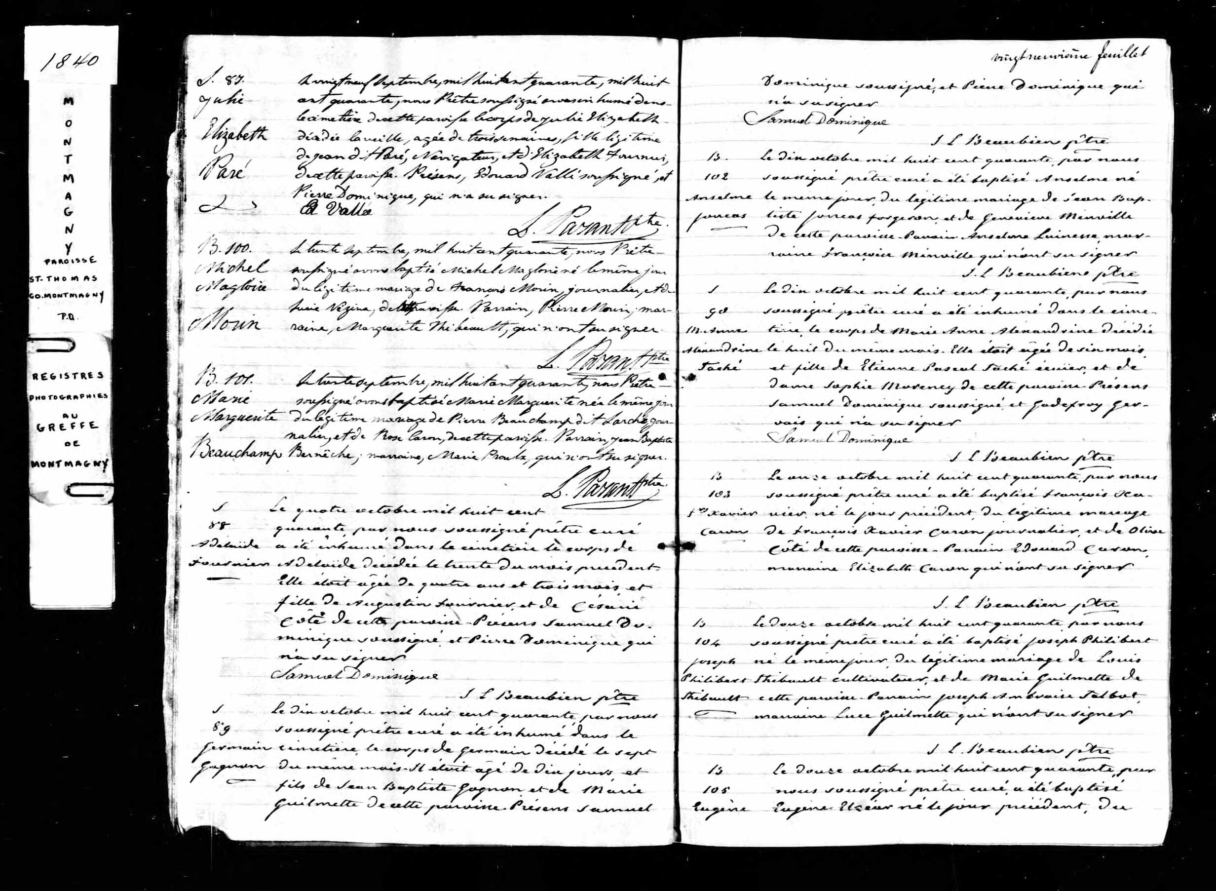 Acte de baptême