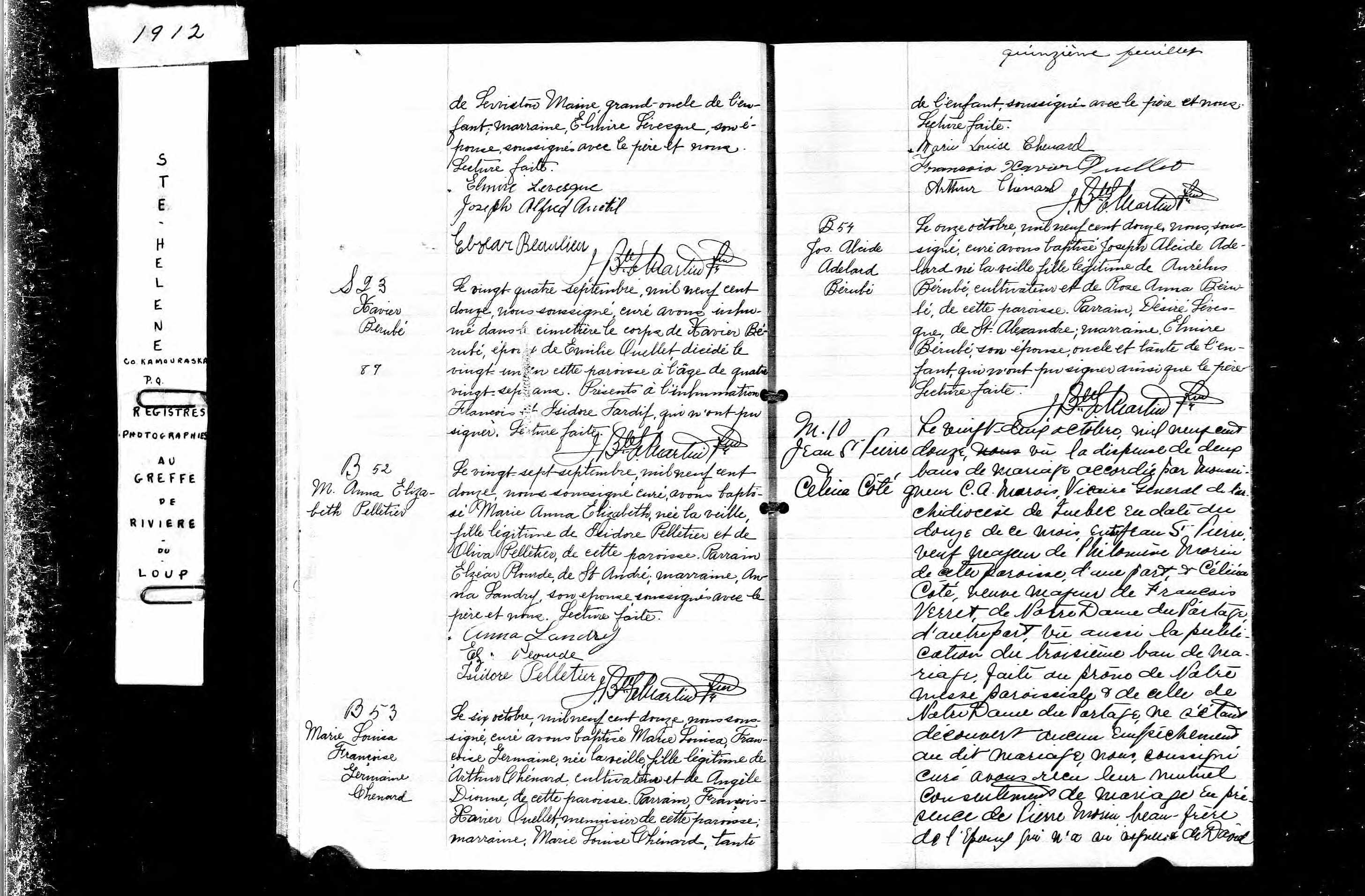 Acte de sépulture