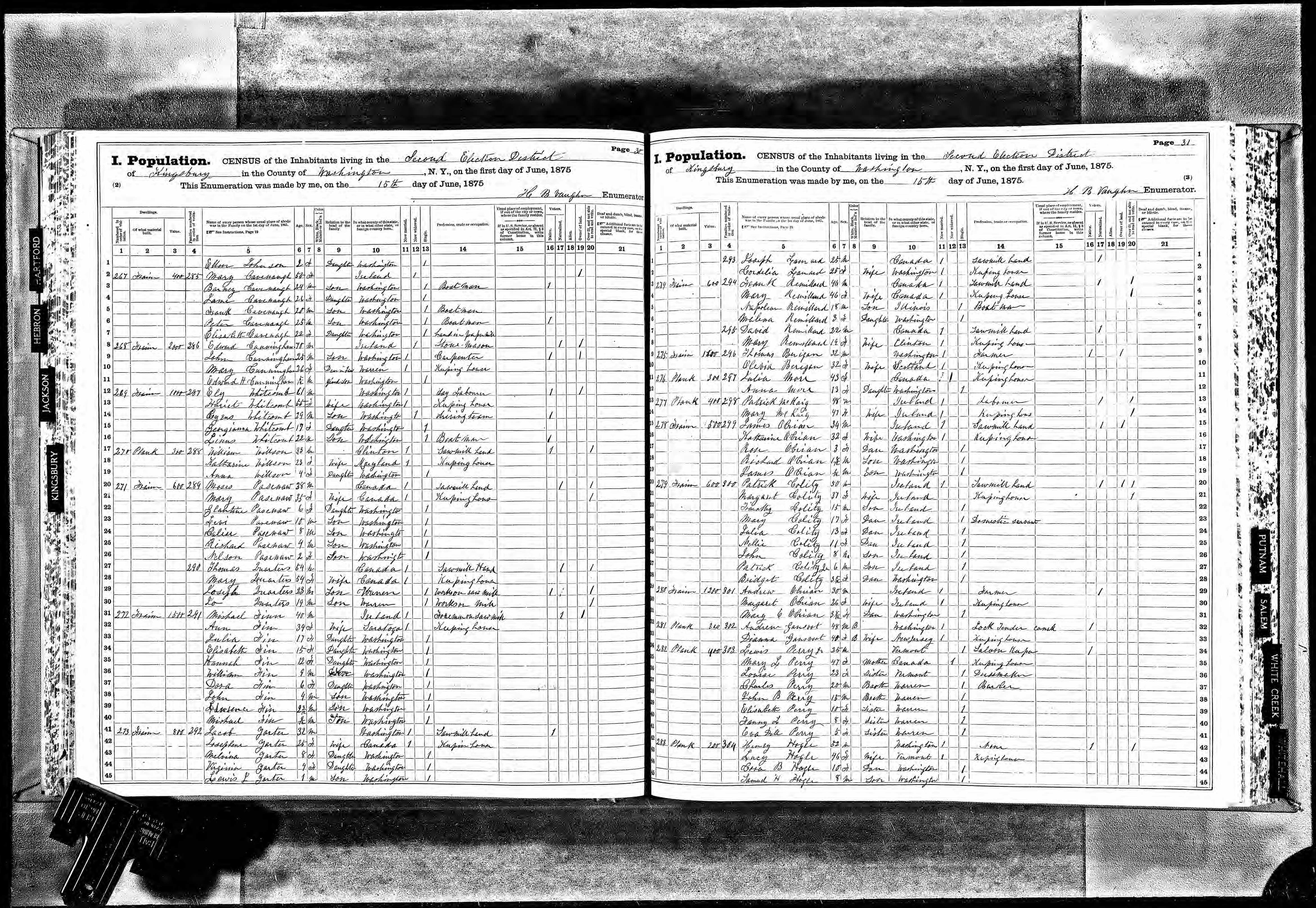 Recensement de l'État de New York 1875