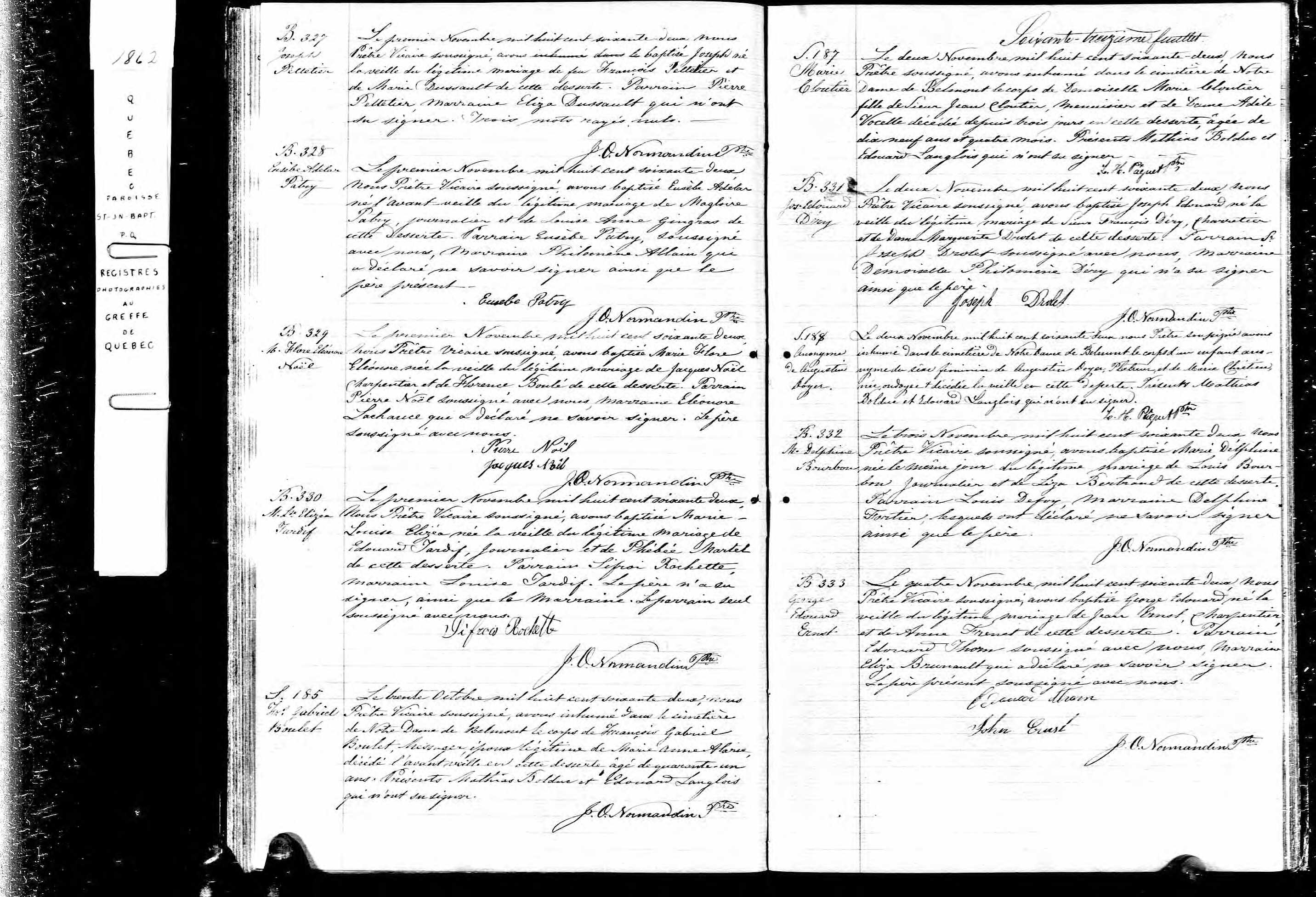 Acte de sépulture
