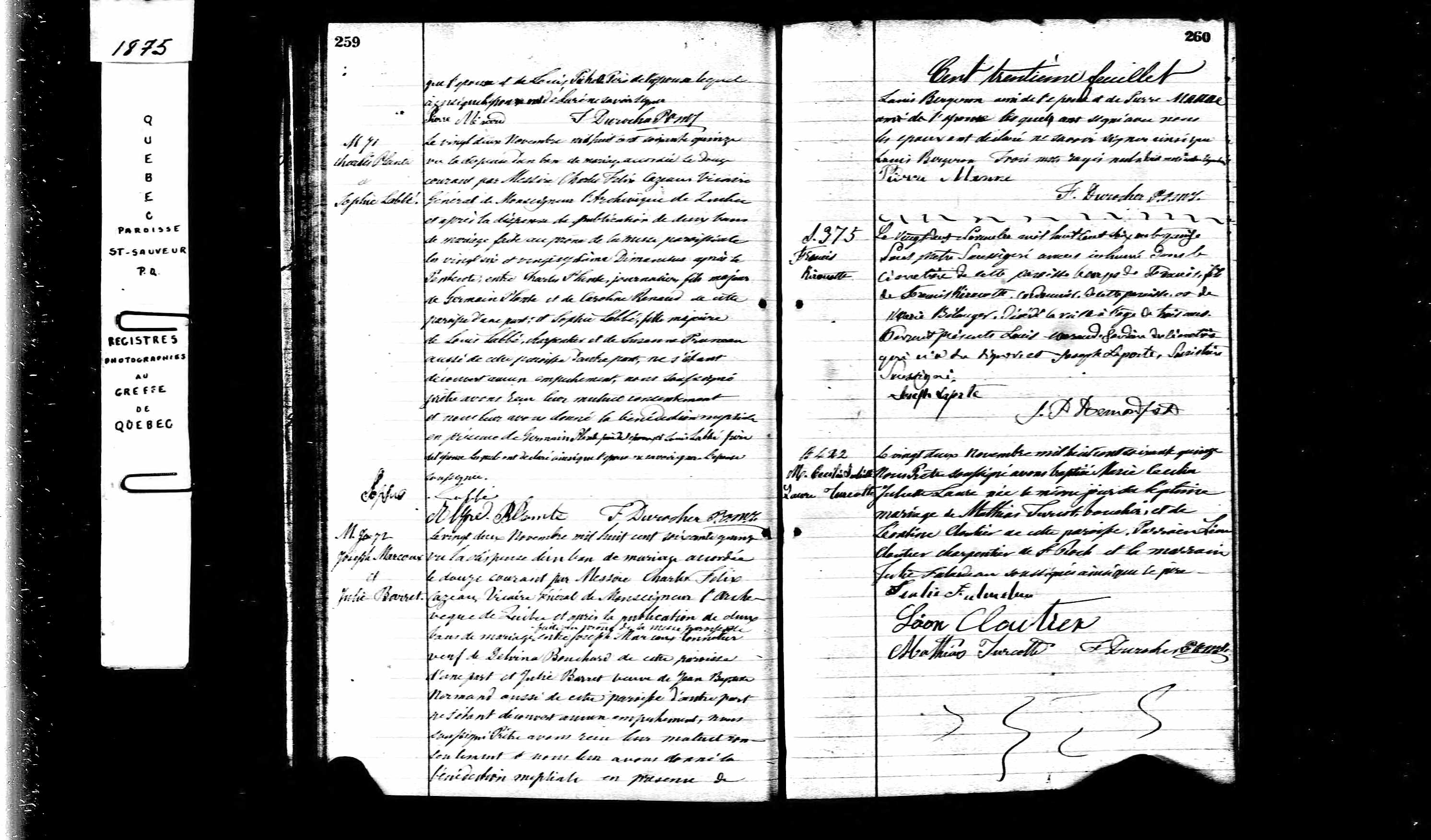 Acte de sépulture