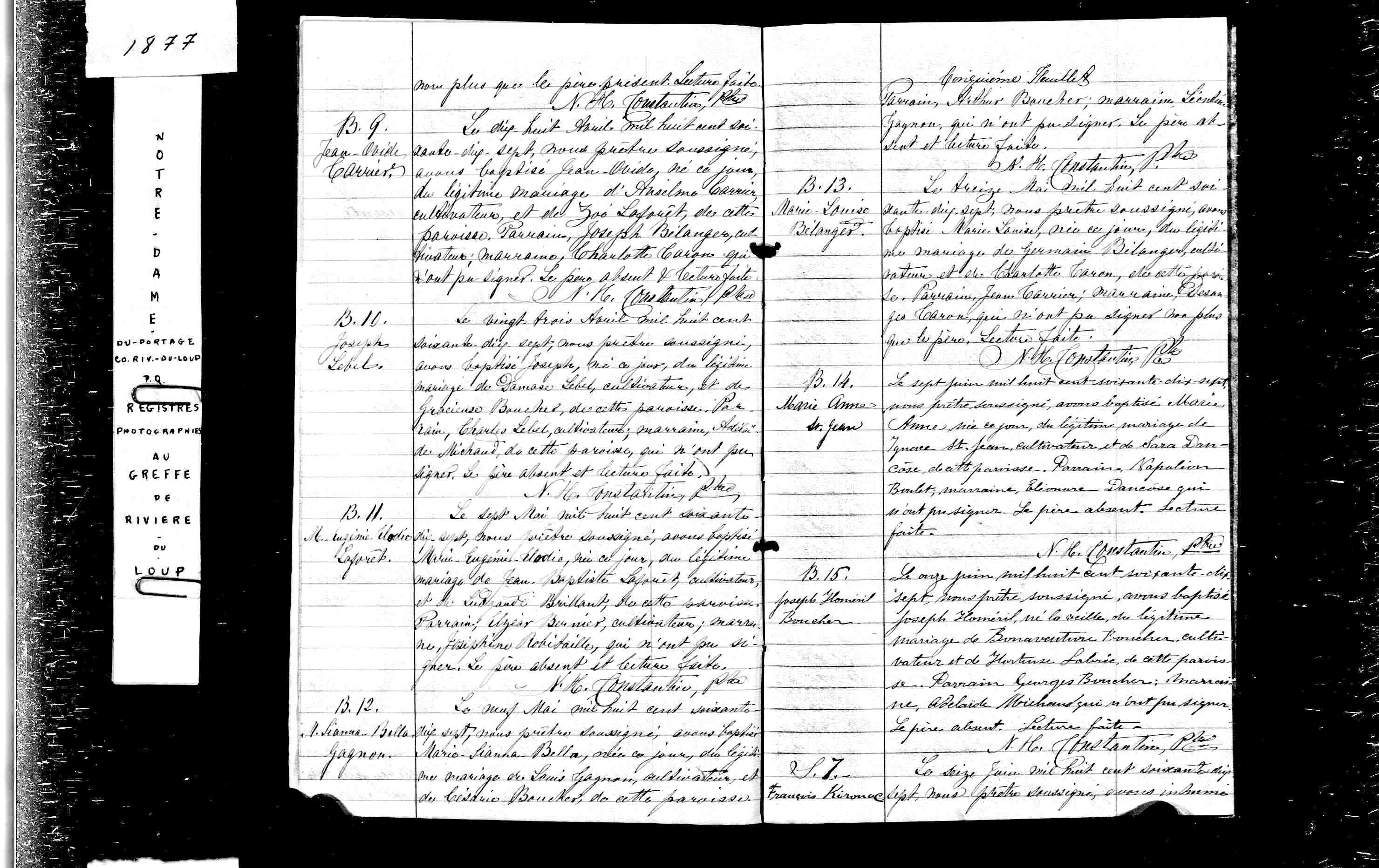  Acte de sépulture