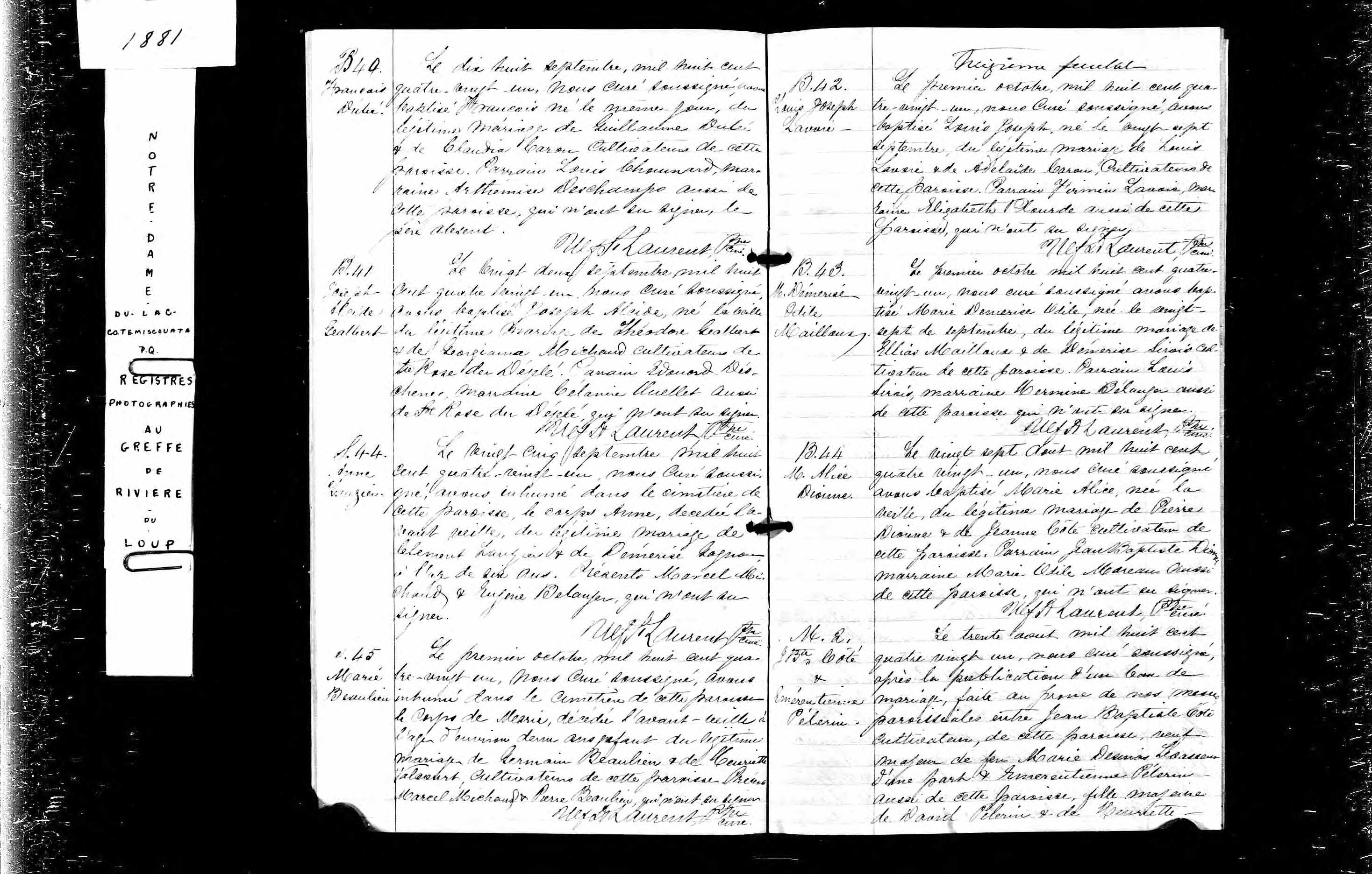 Acte de baptême