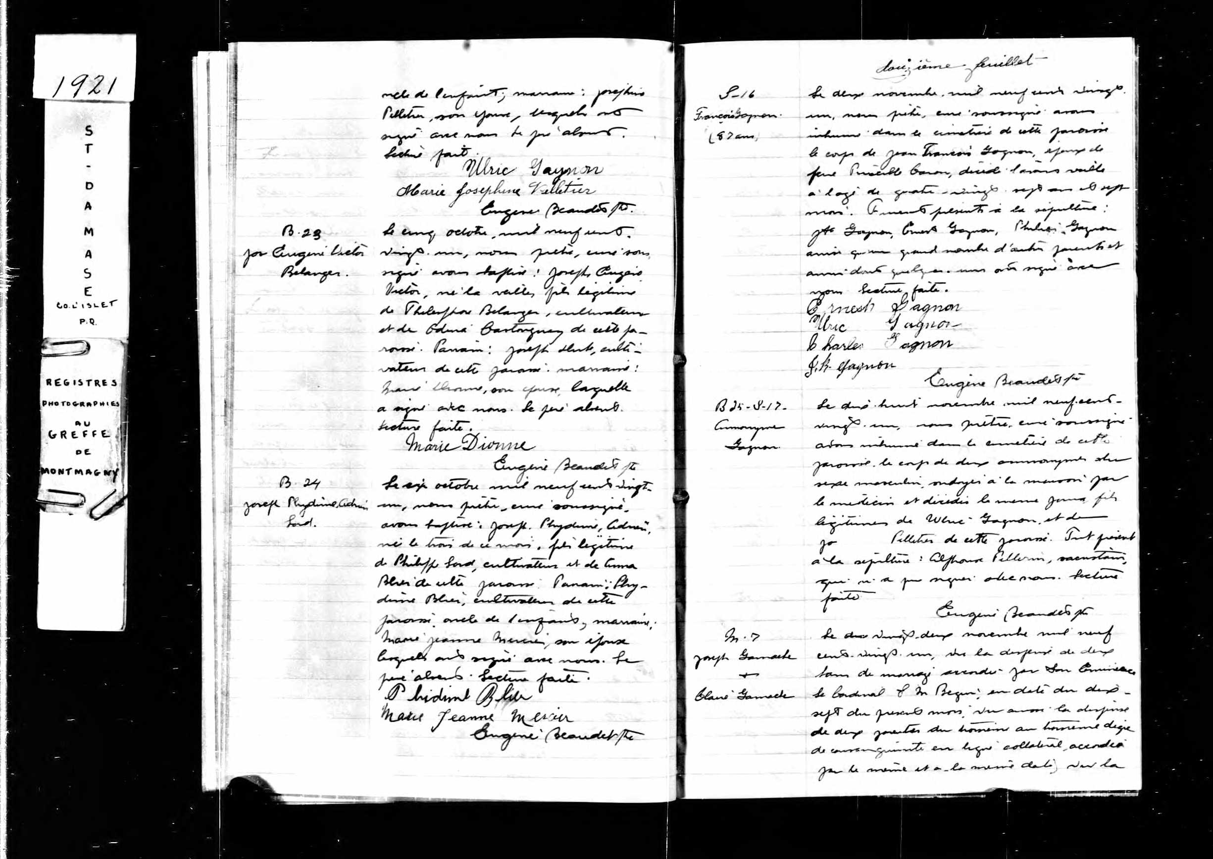 Acte de sépulture