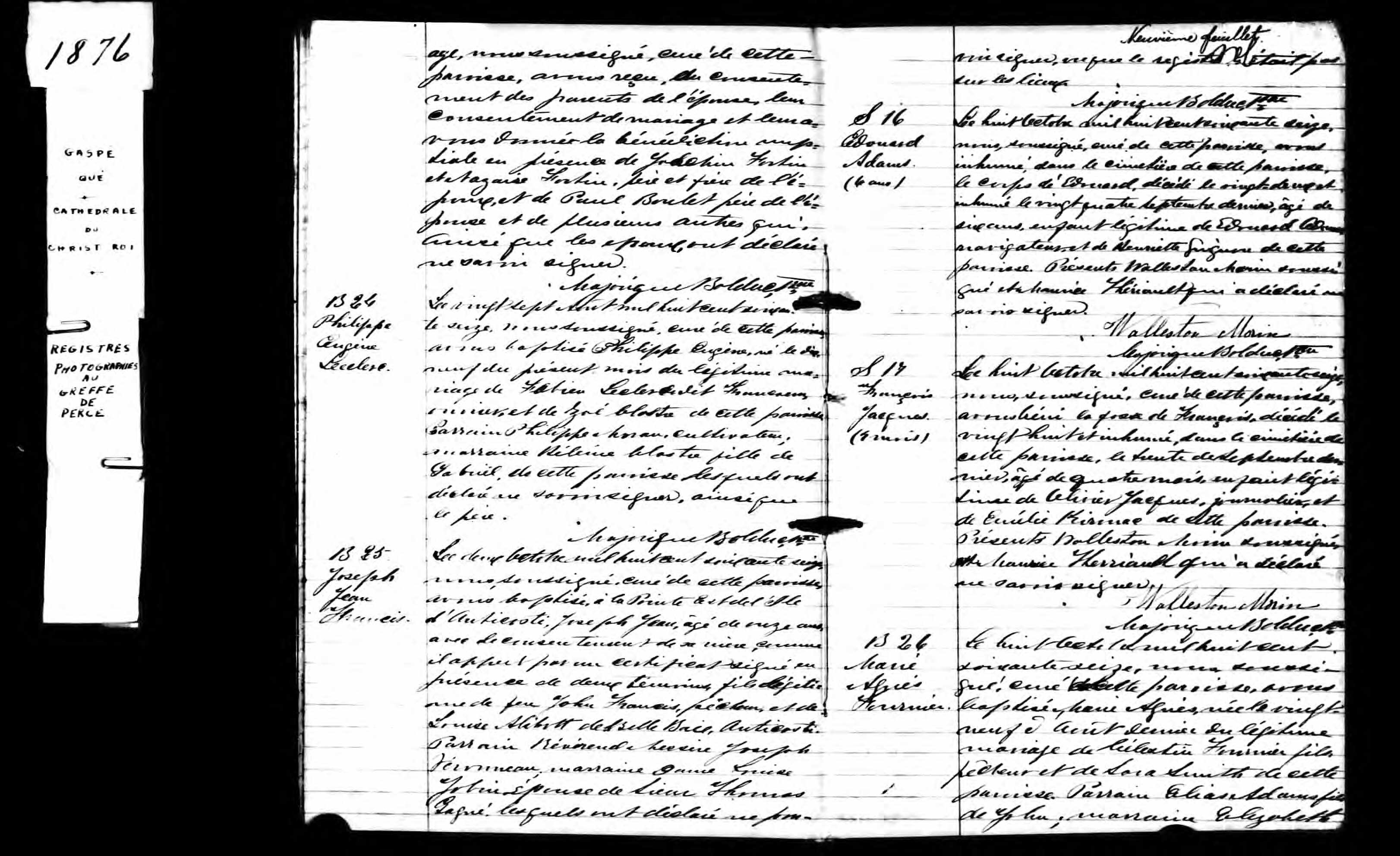 Acte de sépulture