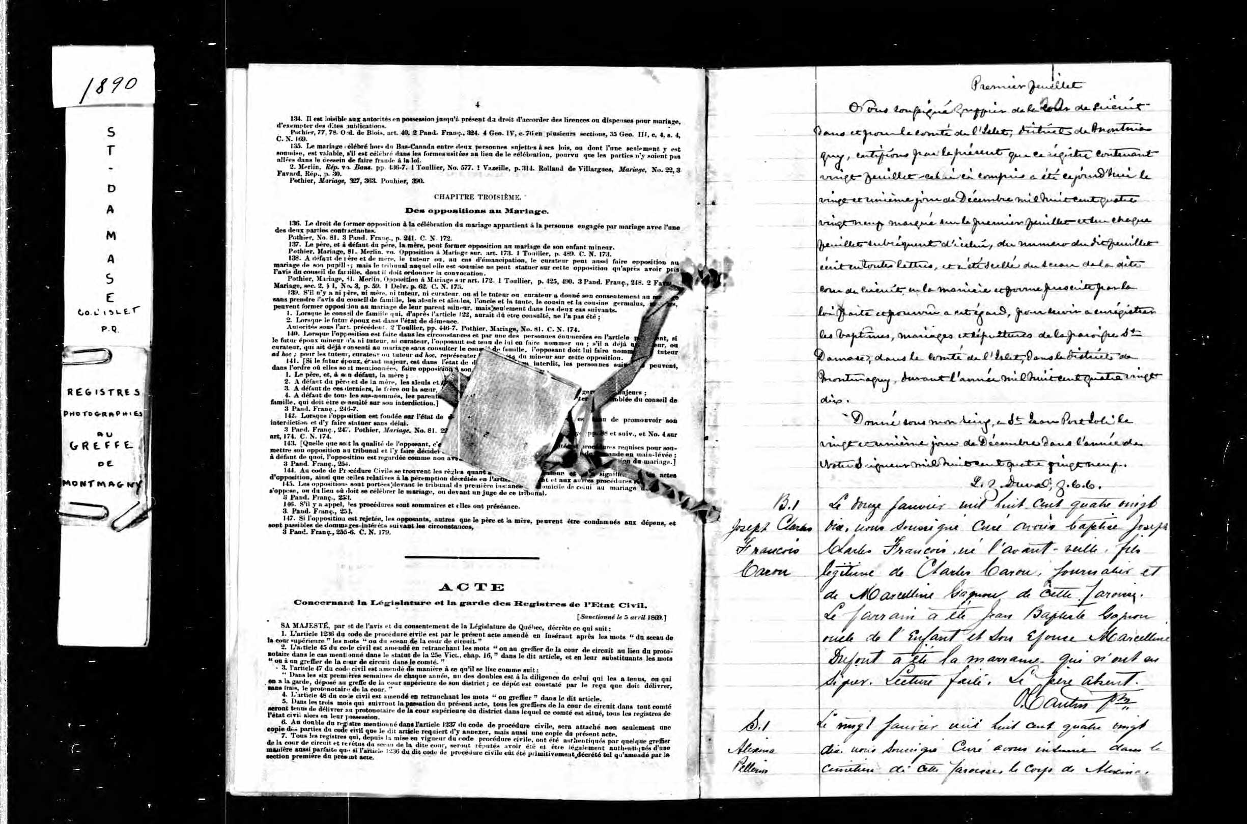 Acte de baptême