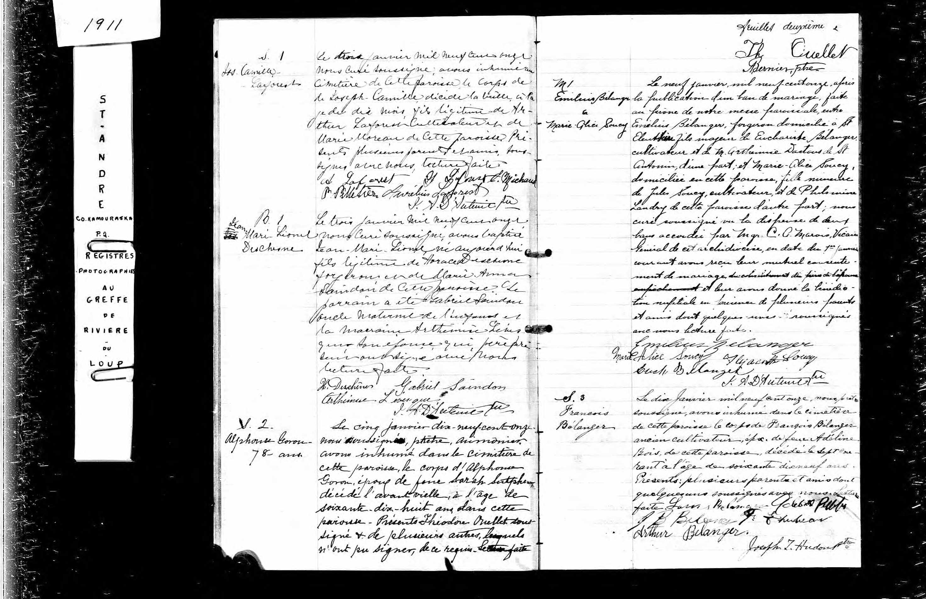 Acte de sépulture