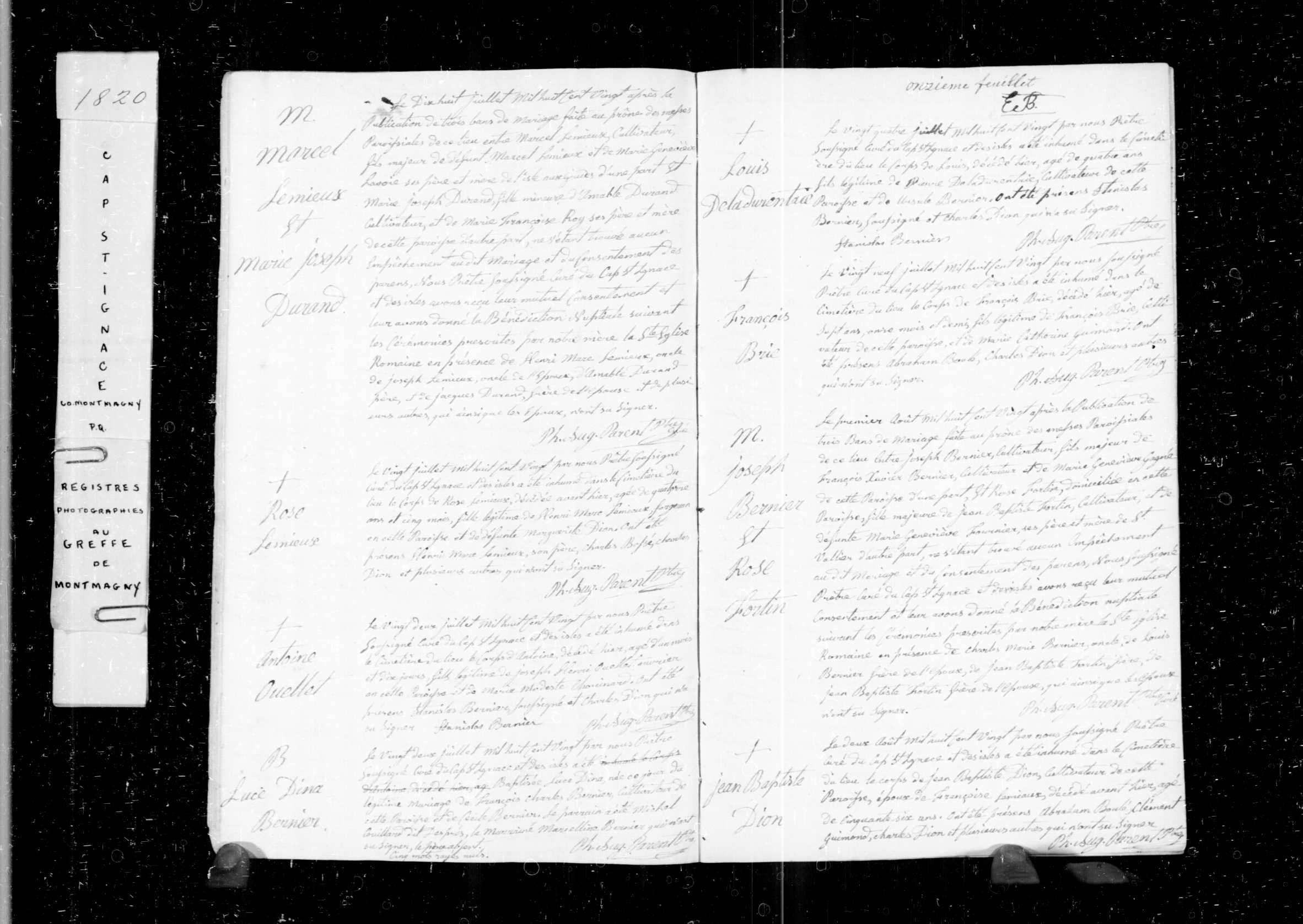 Acte de sépulture Acte de sépulture