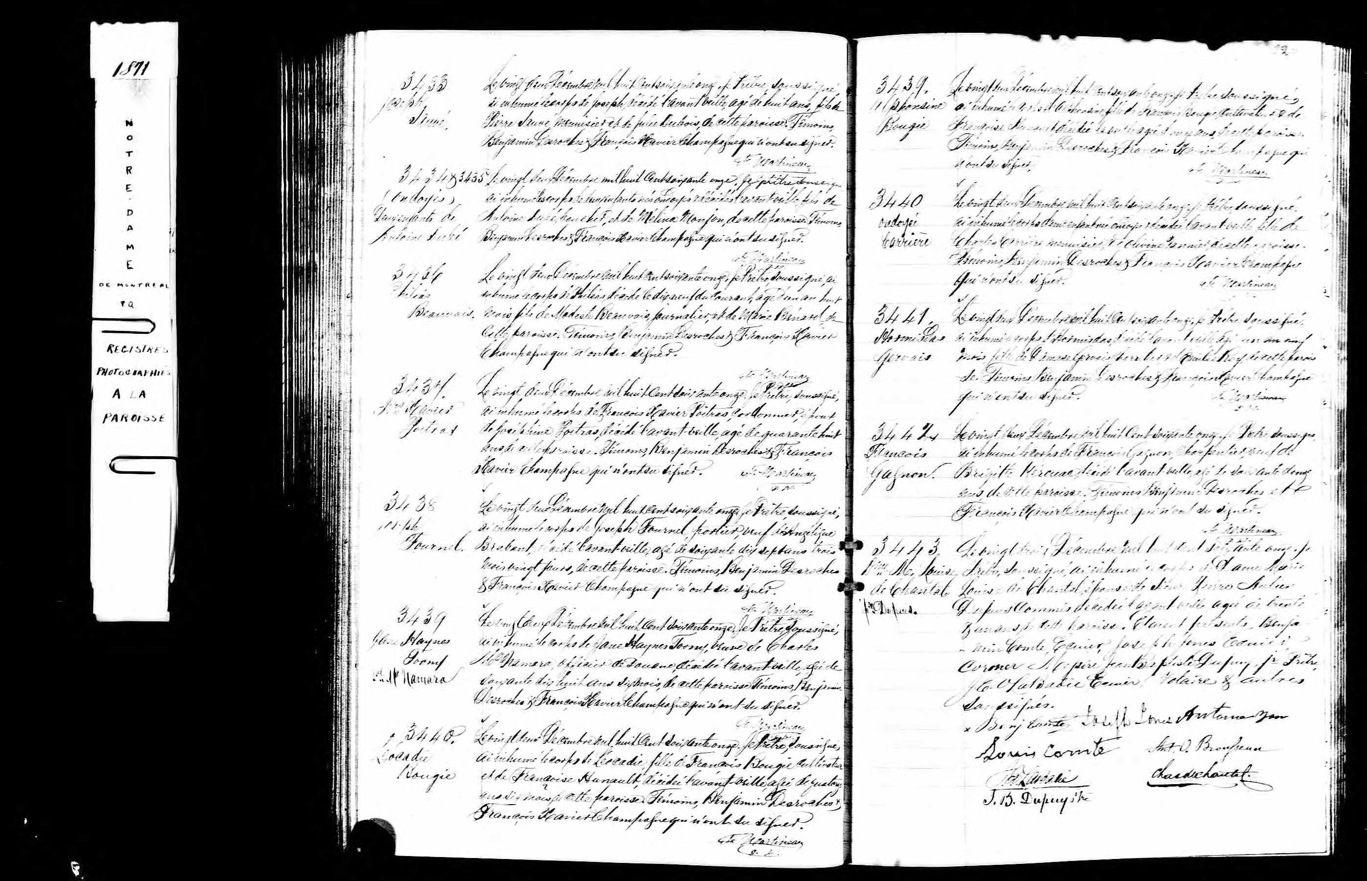 Acte de sépulture