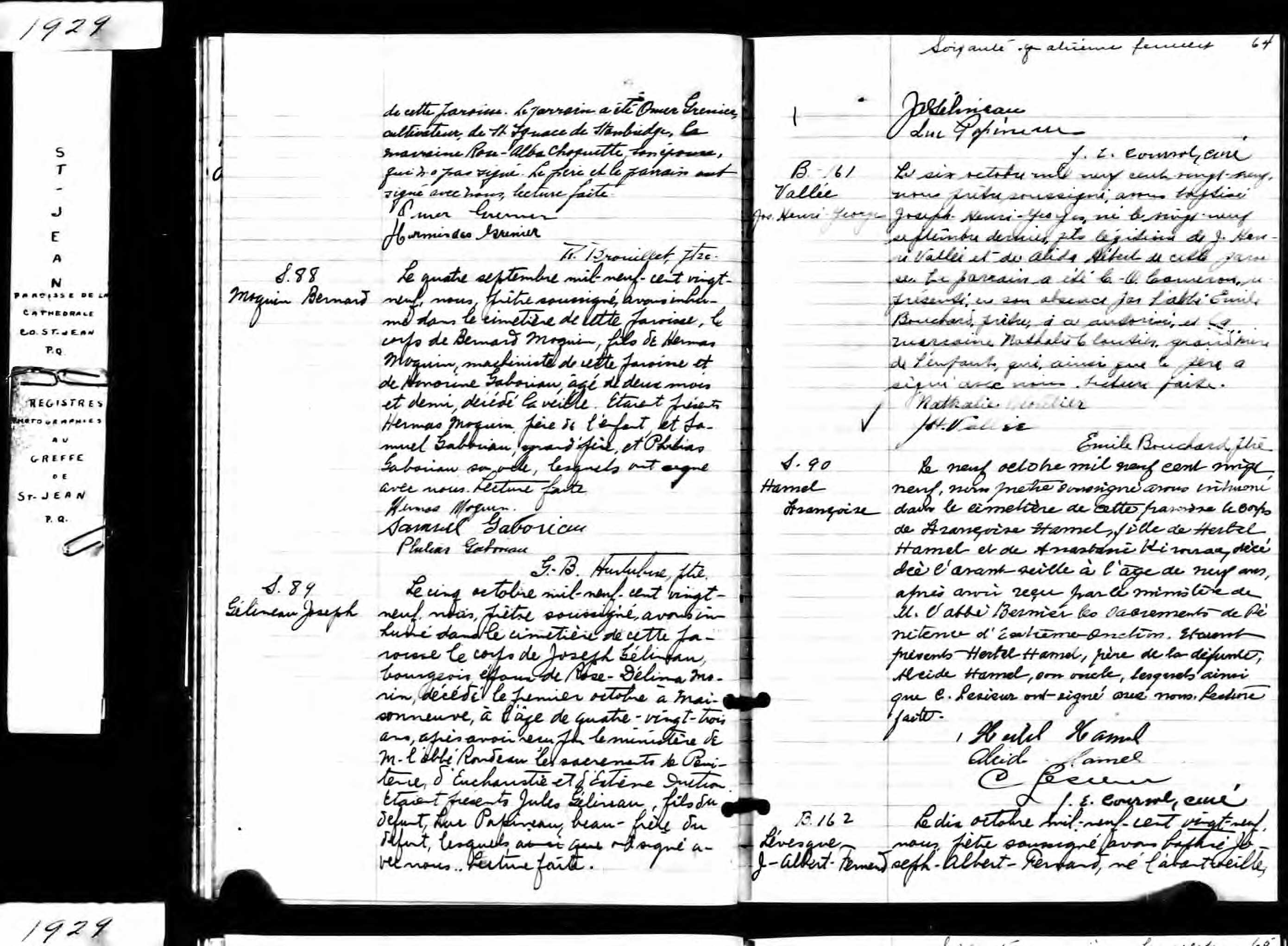 Acte de sépulture
