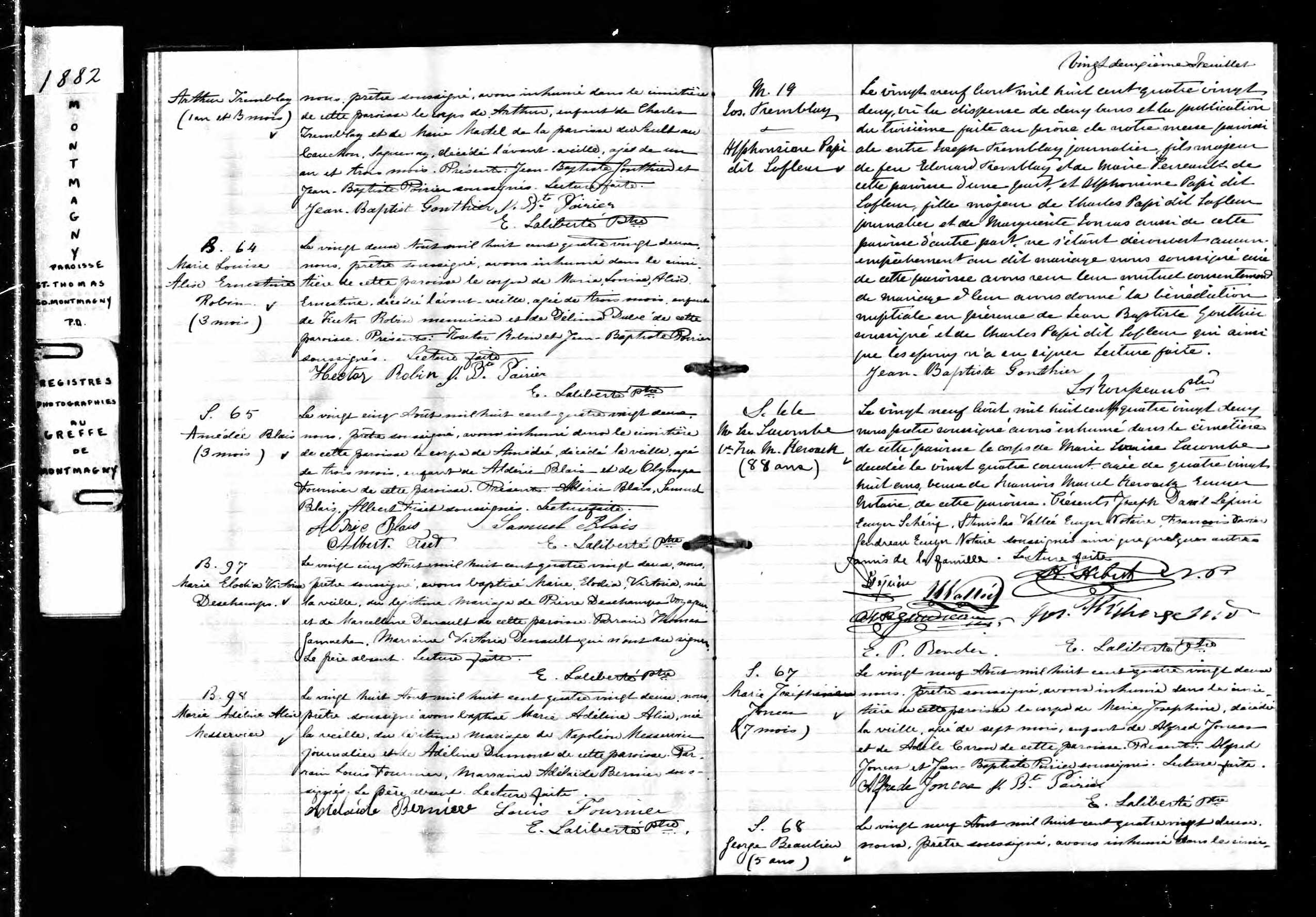 Acte de sépulture