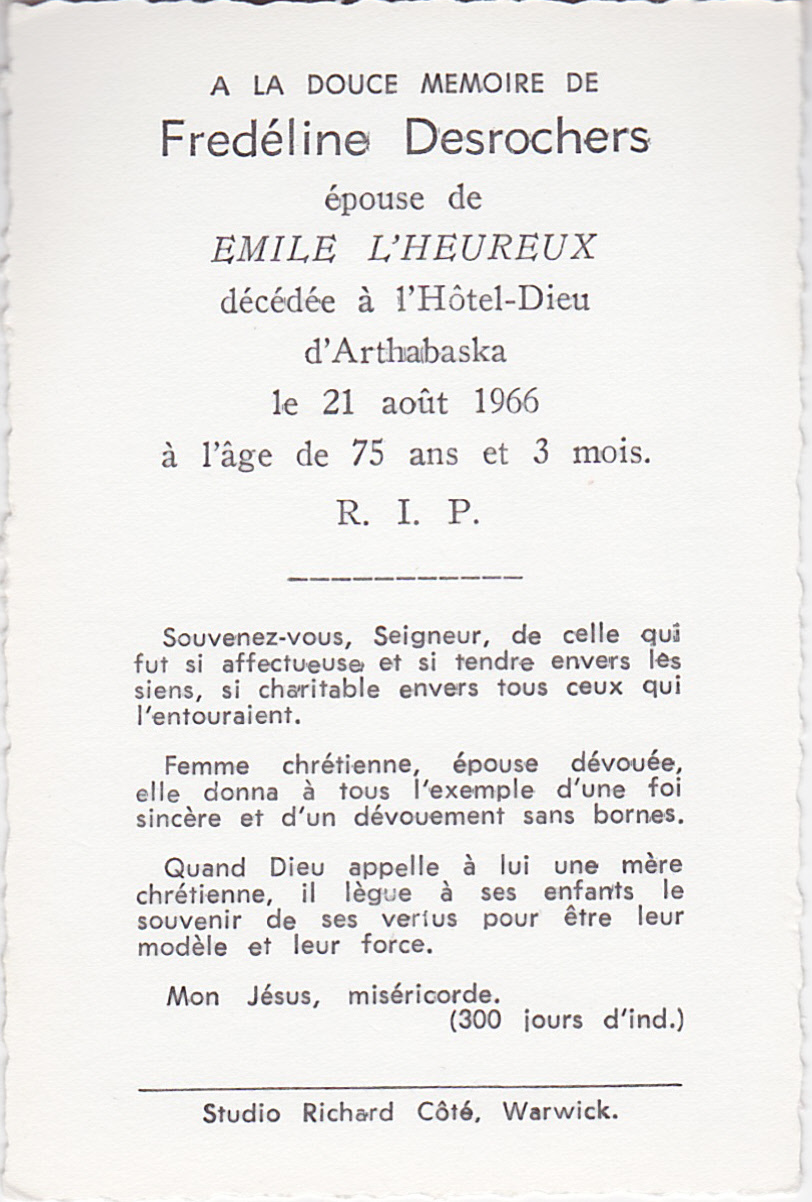 Carte mortuaire Carte mortuaire