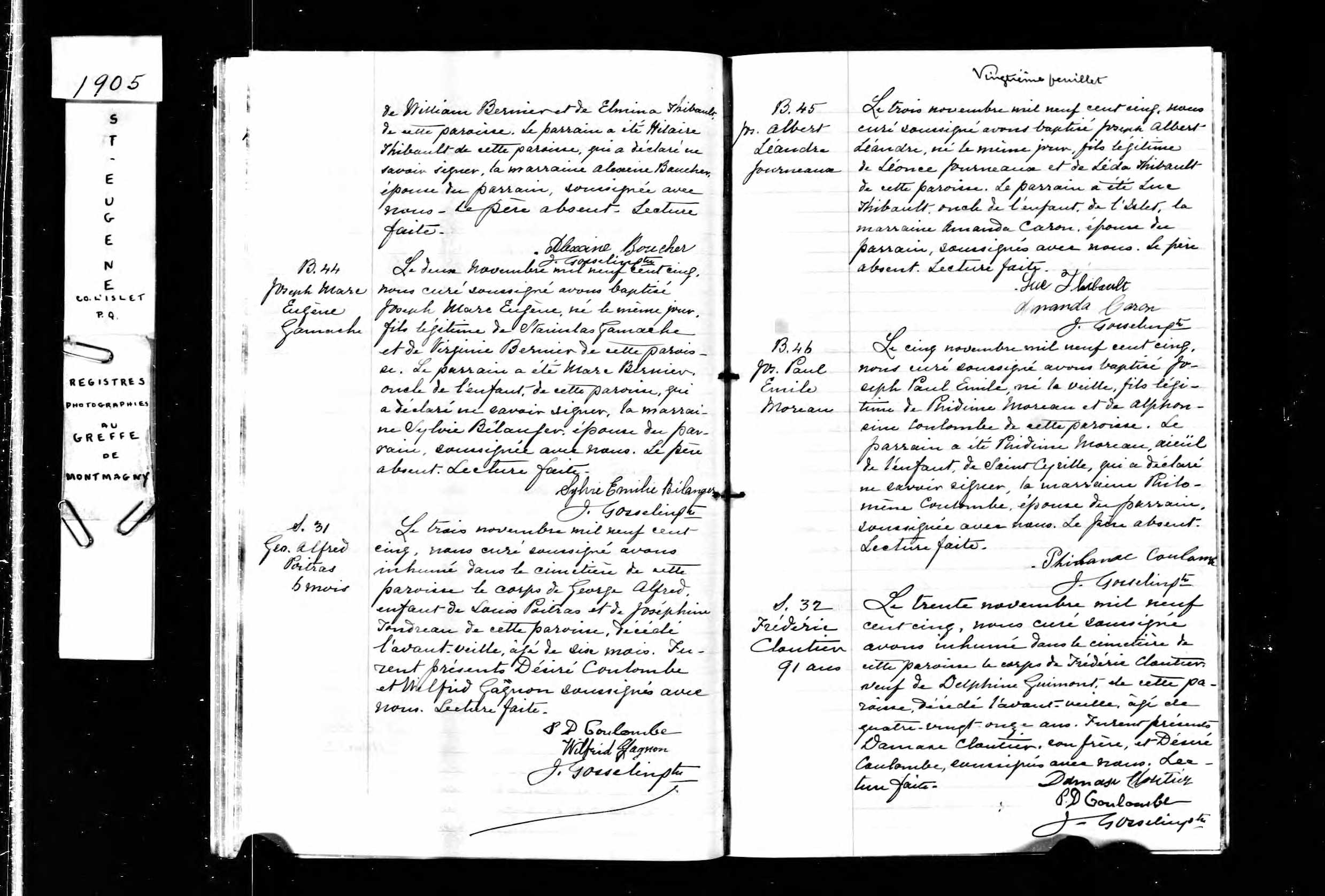 Acte de sépulture