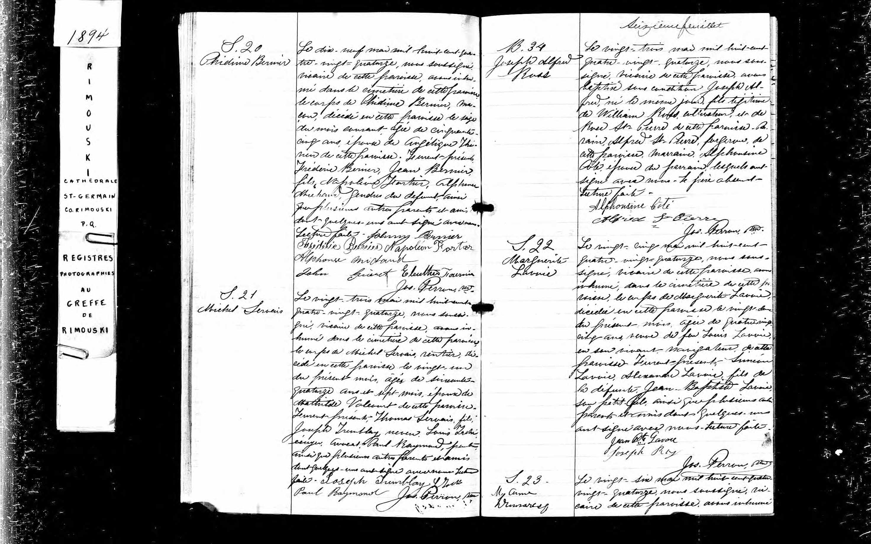 Acte de sépulture