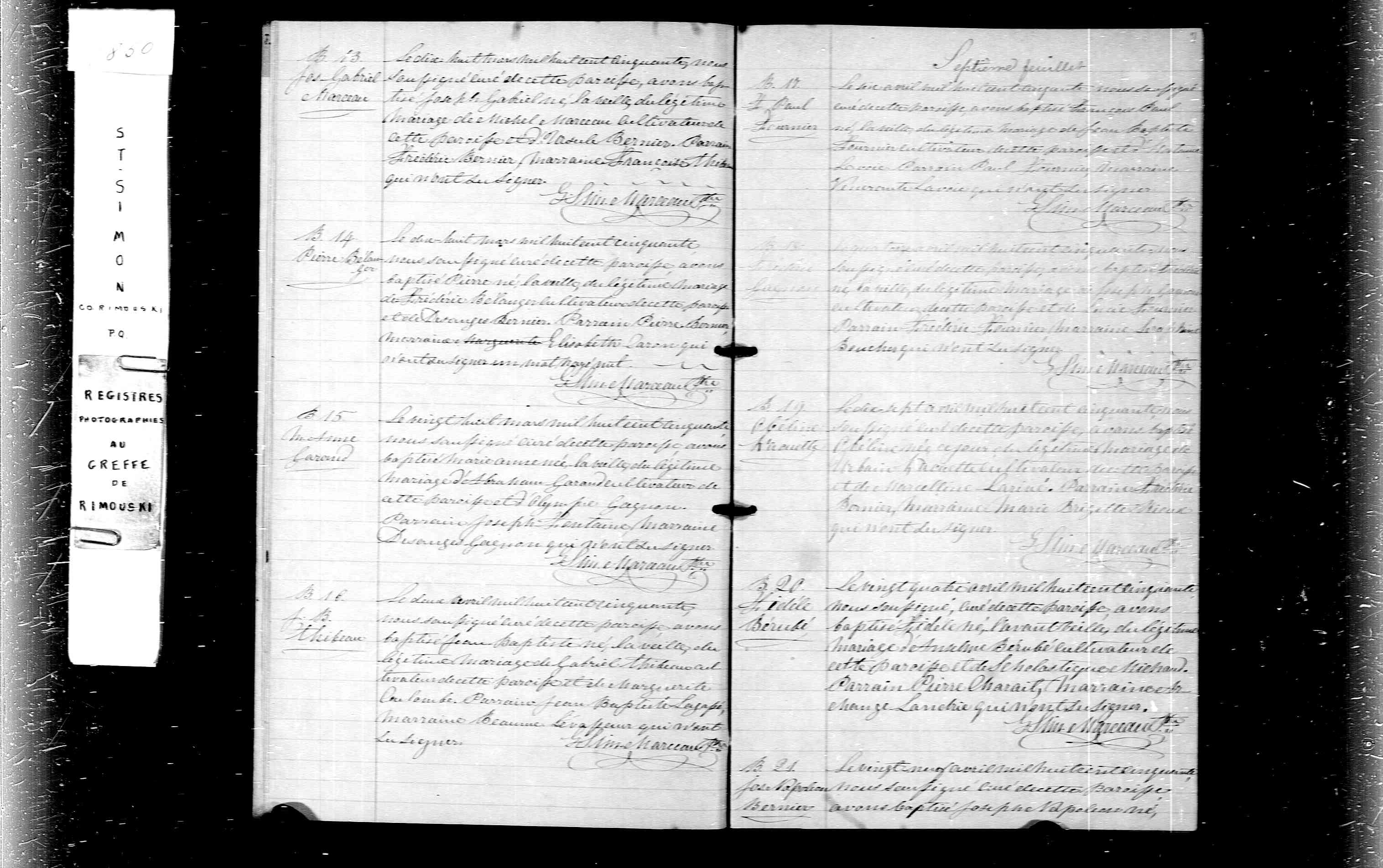 Acte de baptême
