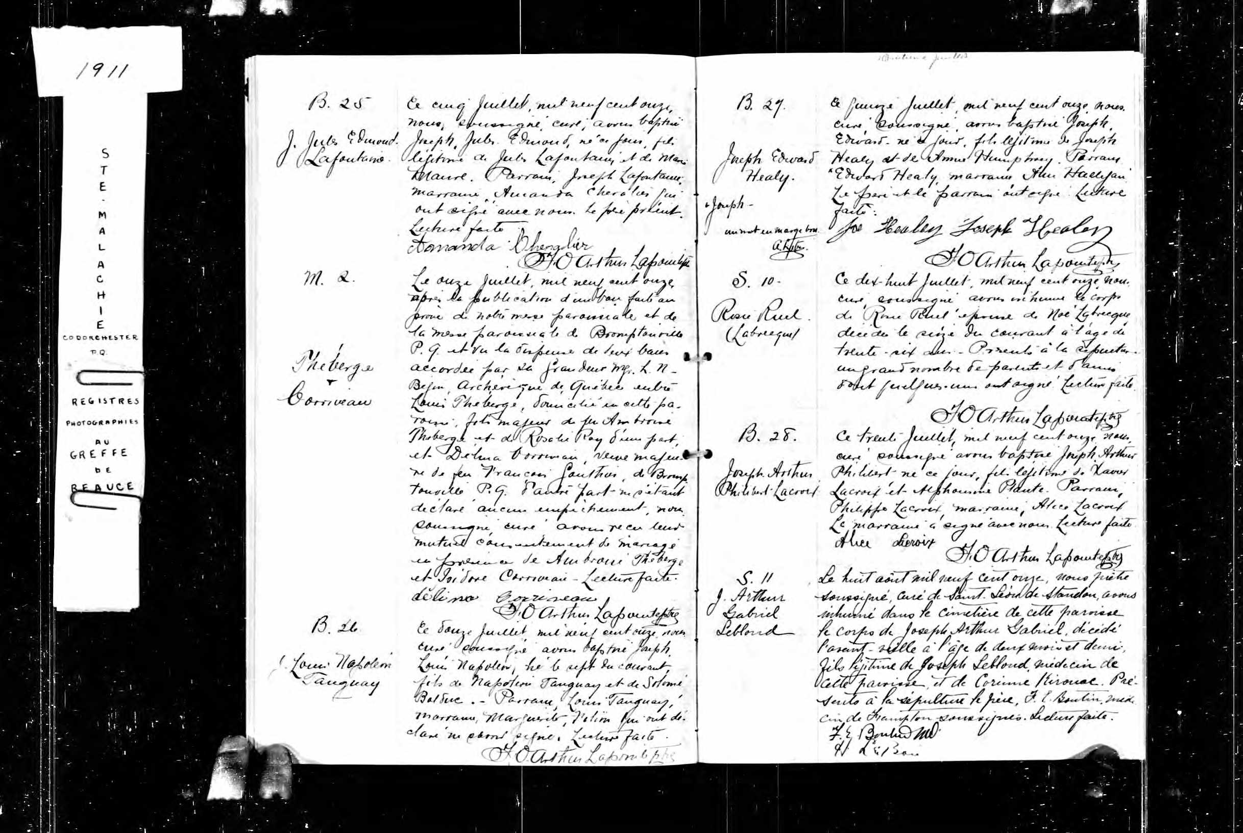 Acte de sépulture