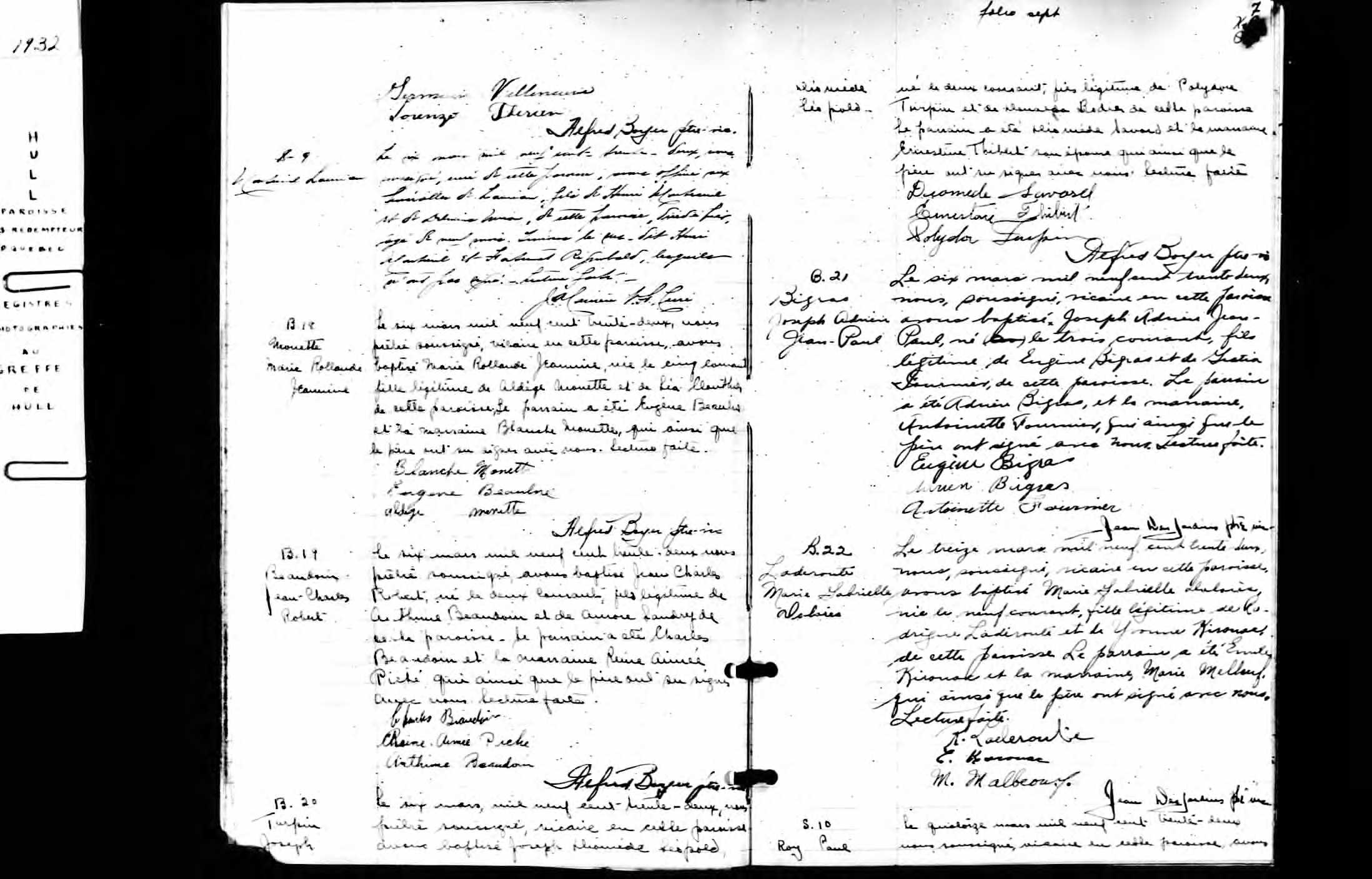 Acte de baptême Acte de baptême
