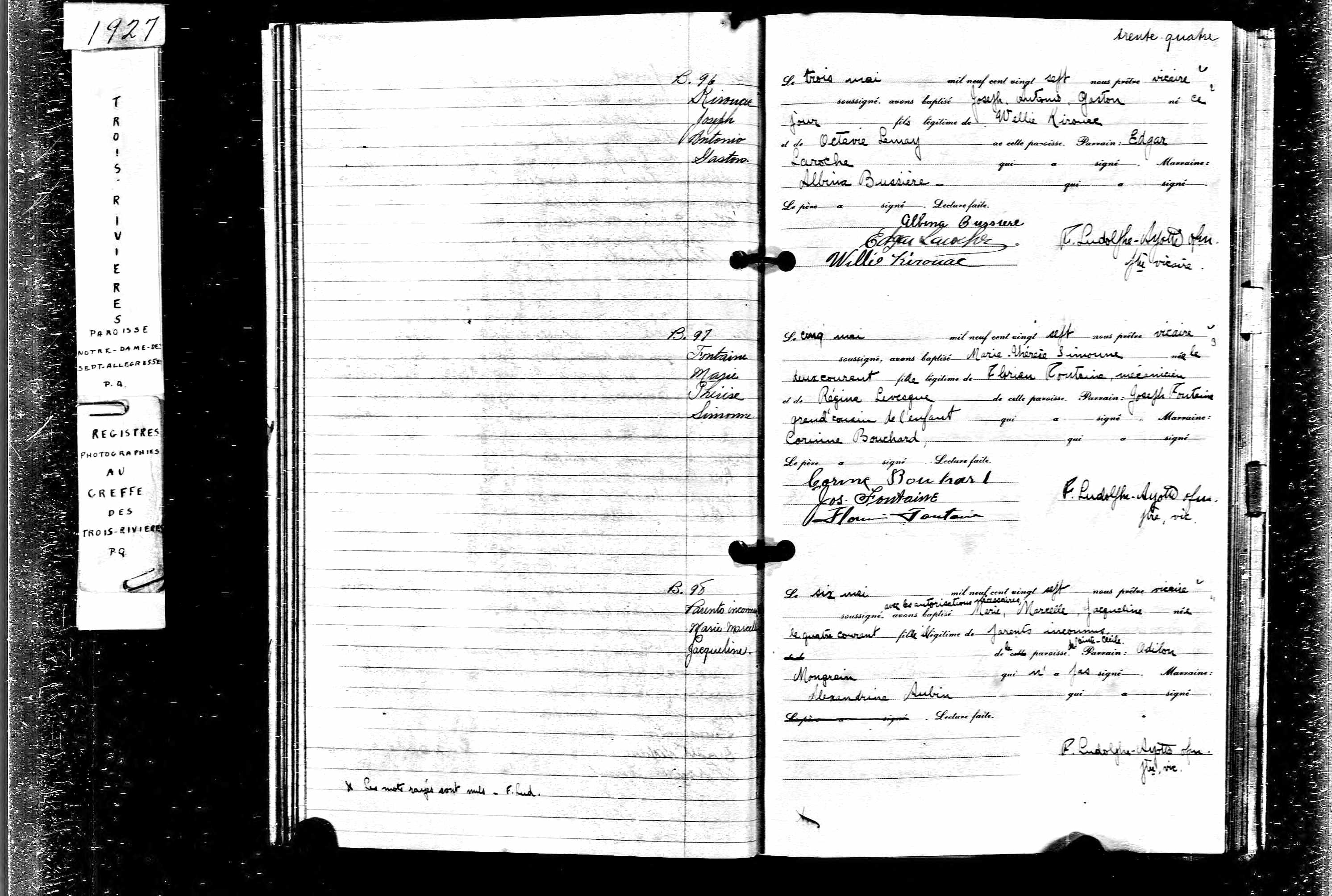 Acte de baptême