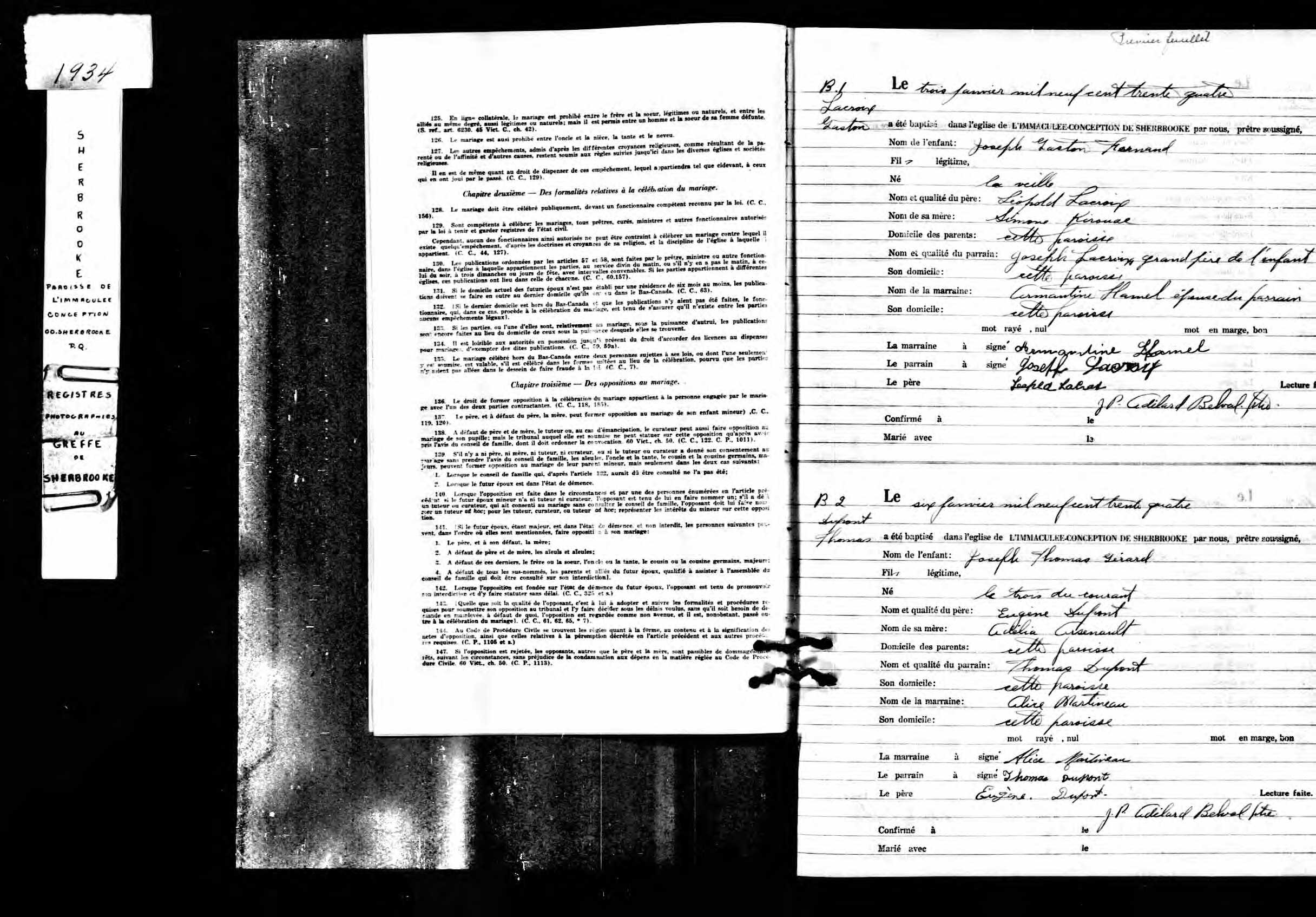 Acte de baptême