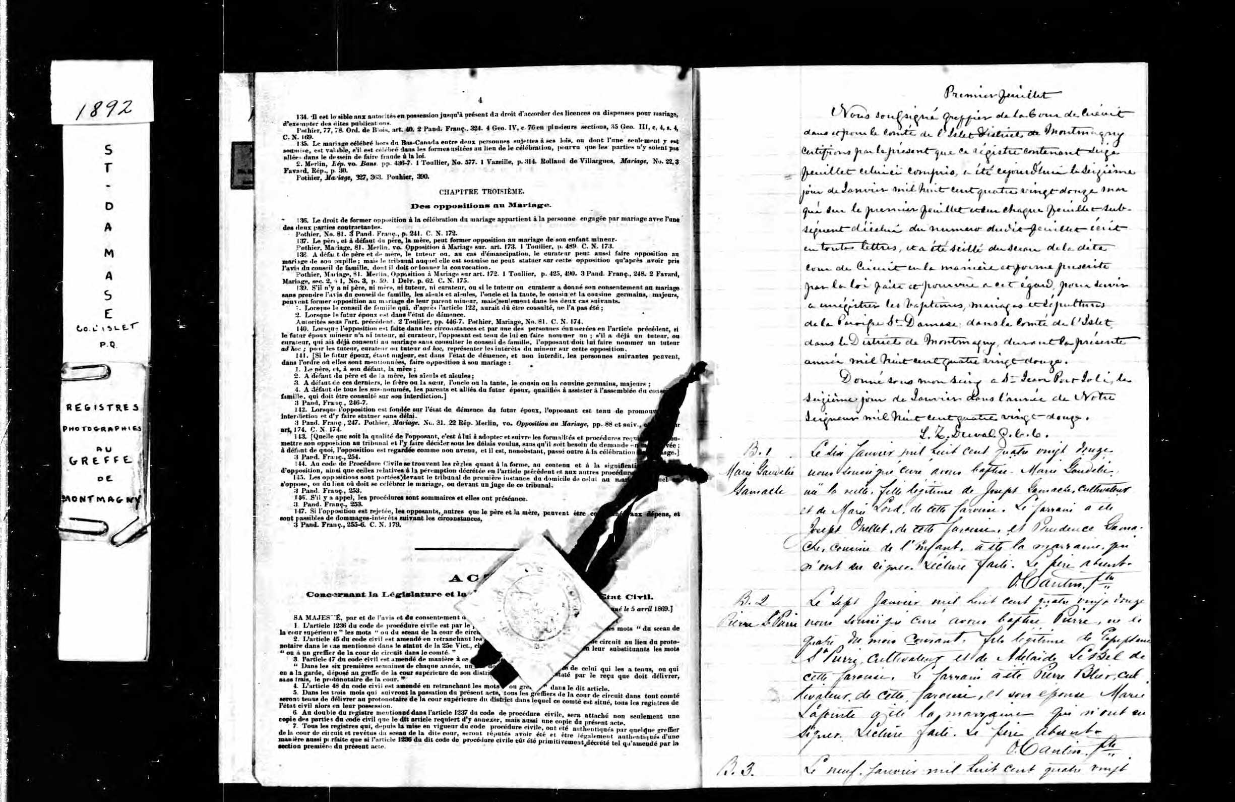 Acte de baptême