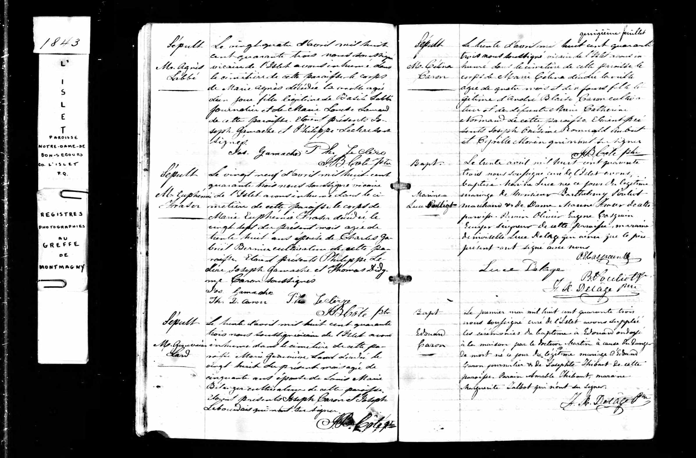 Acte de sépulture