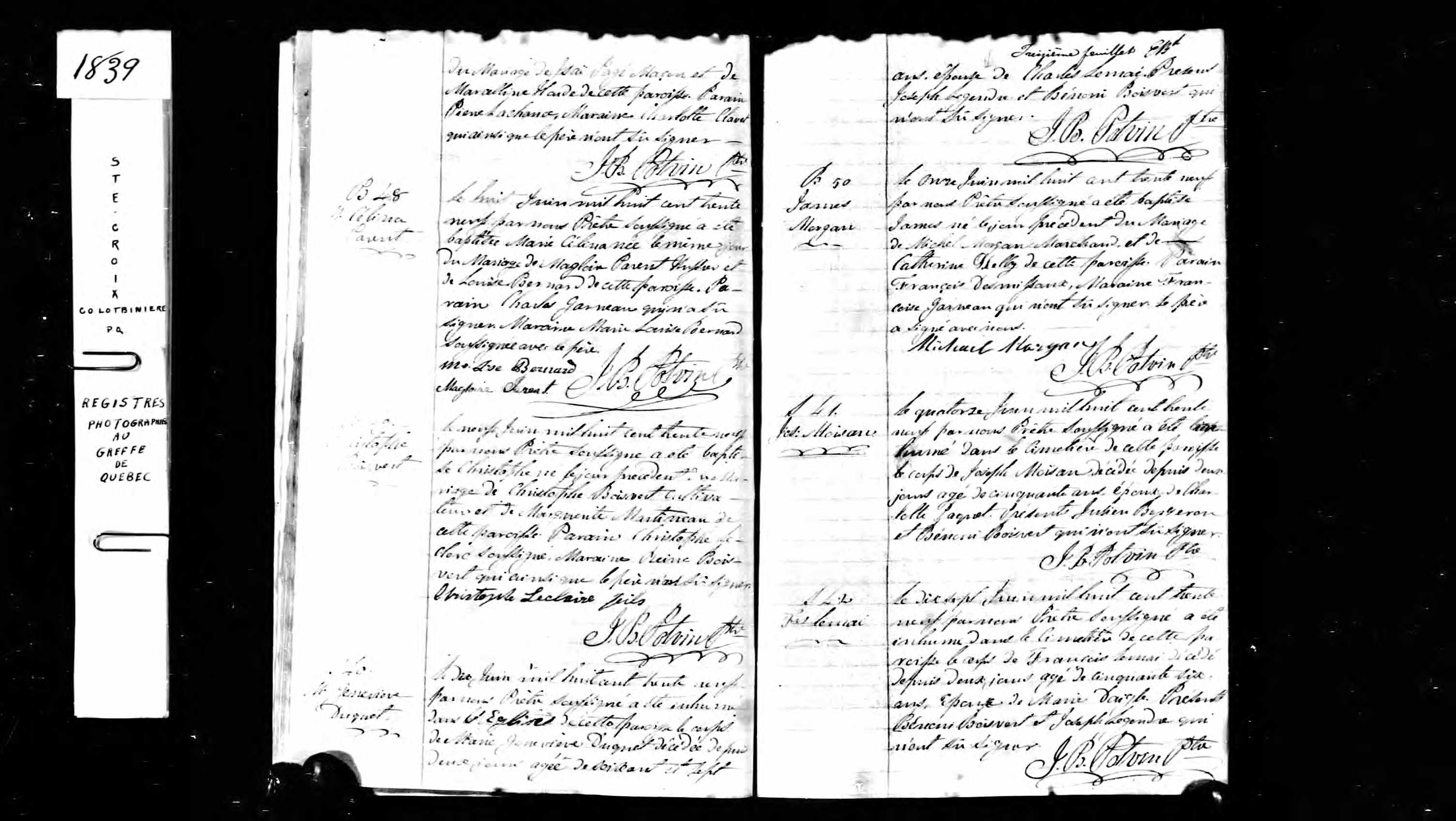 Acte de sépulture