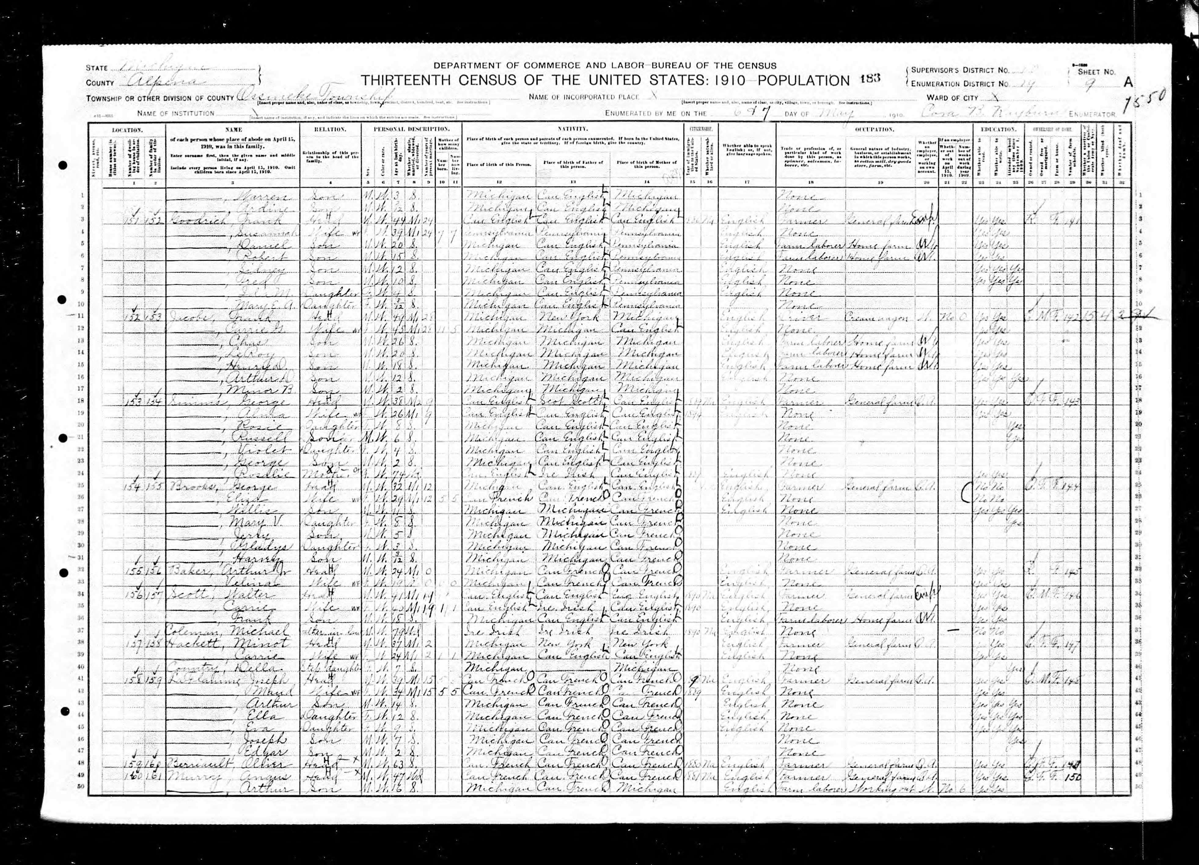 Recensement fédéral américain 1910